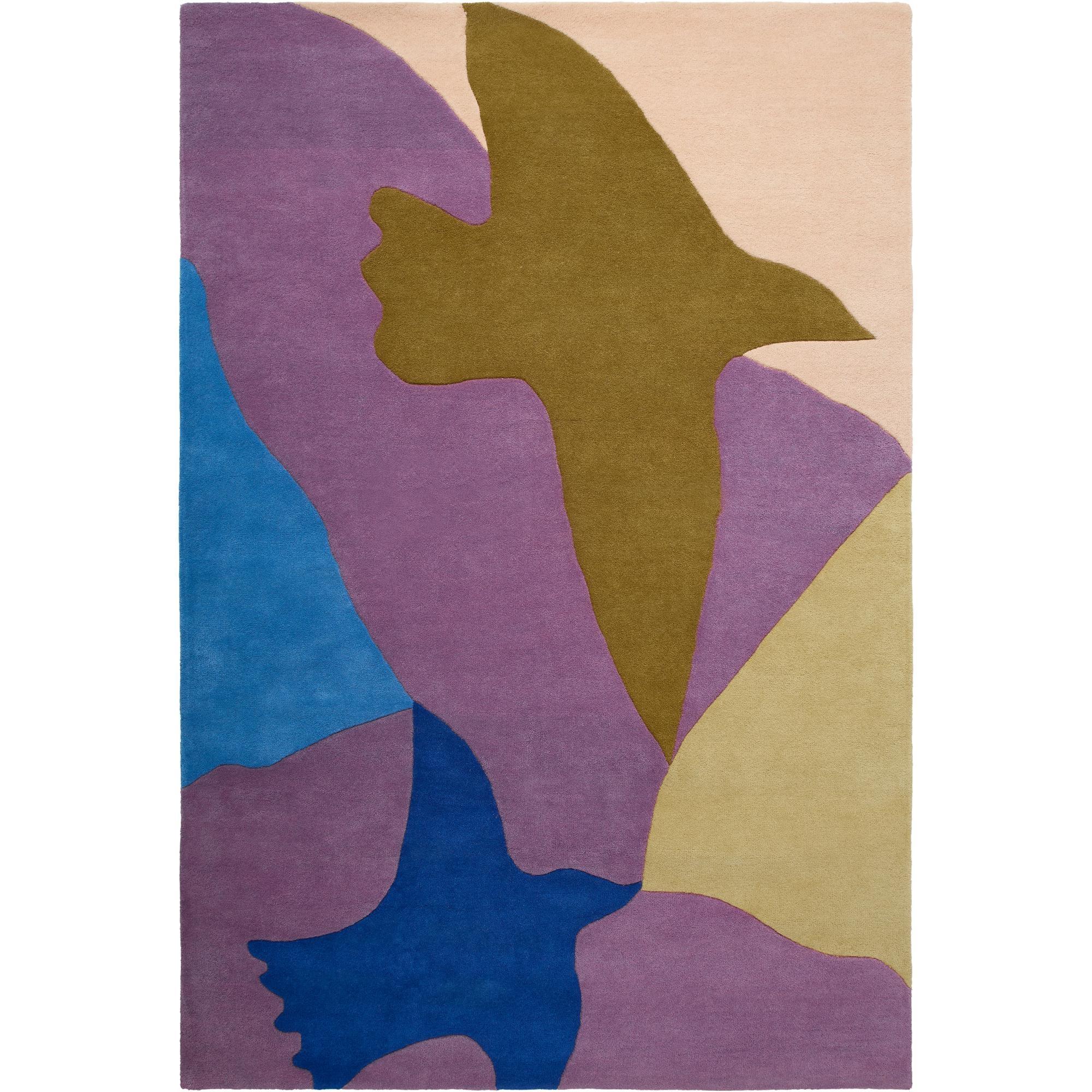 Decotique Bird Rug 180x270 cm Blue