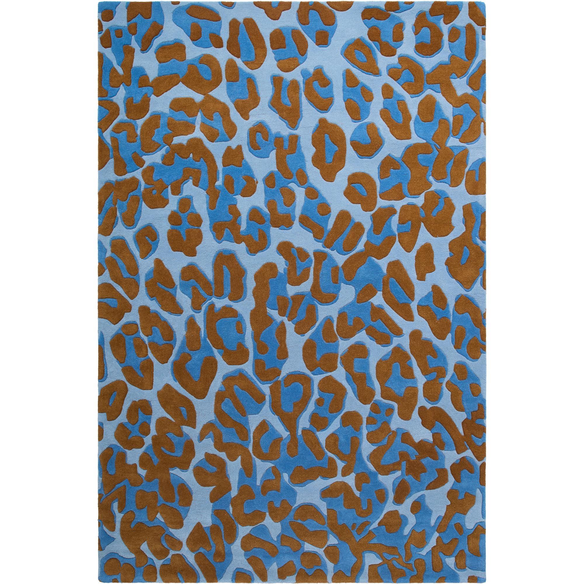 Tapis Decotique Léopard 300x400 cm Bleu