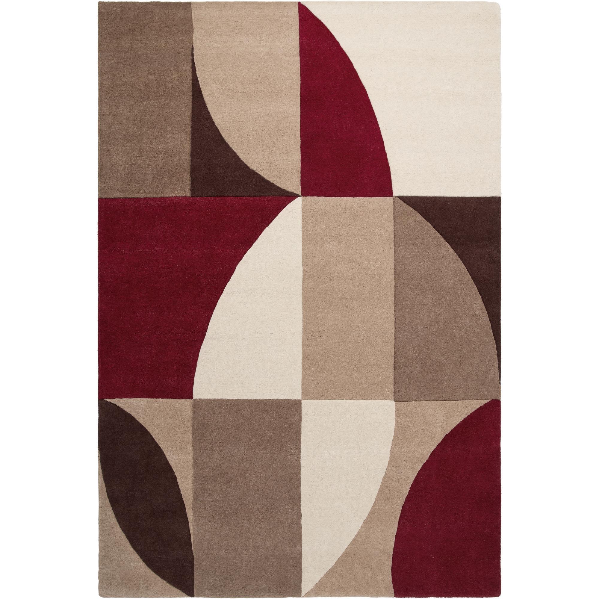 Decotique Window Carpet 250x350 cm Red Wine