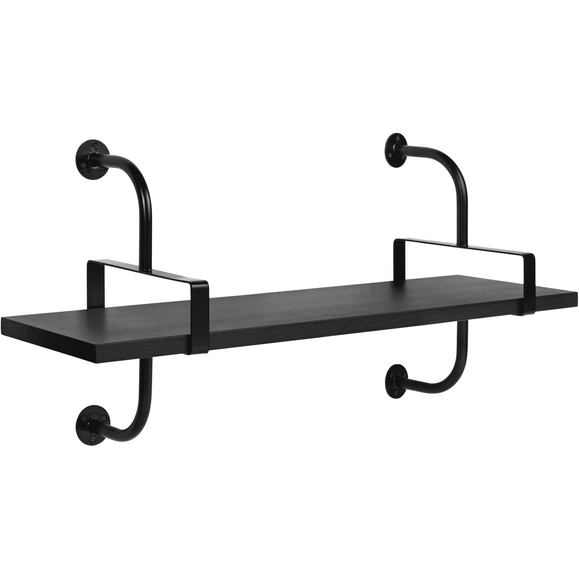 GUBI Démon Shelf L95 cm 1 Shelf Black Ash