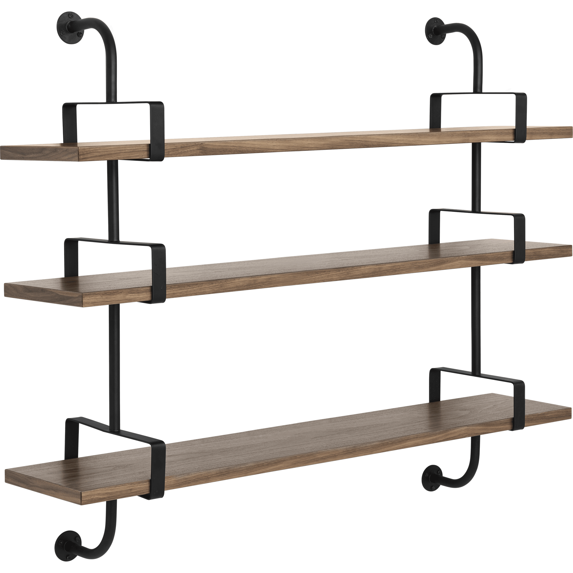 GUBI Démon Shelf L155 cm 3 Shelves American Walnut