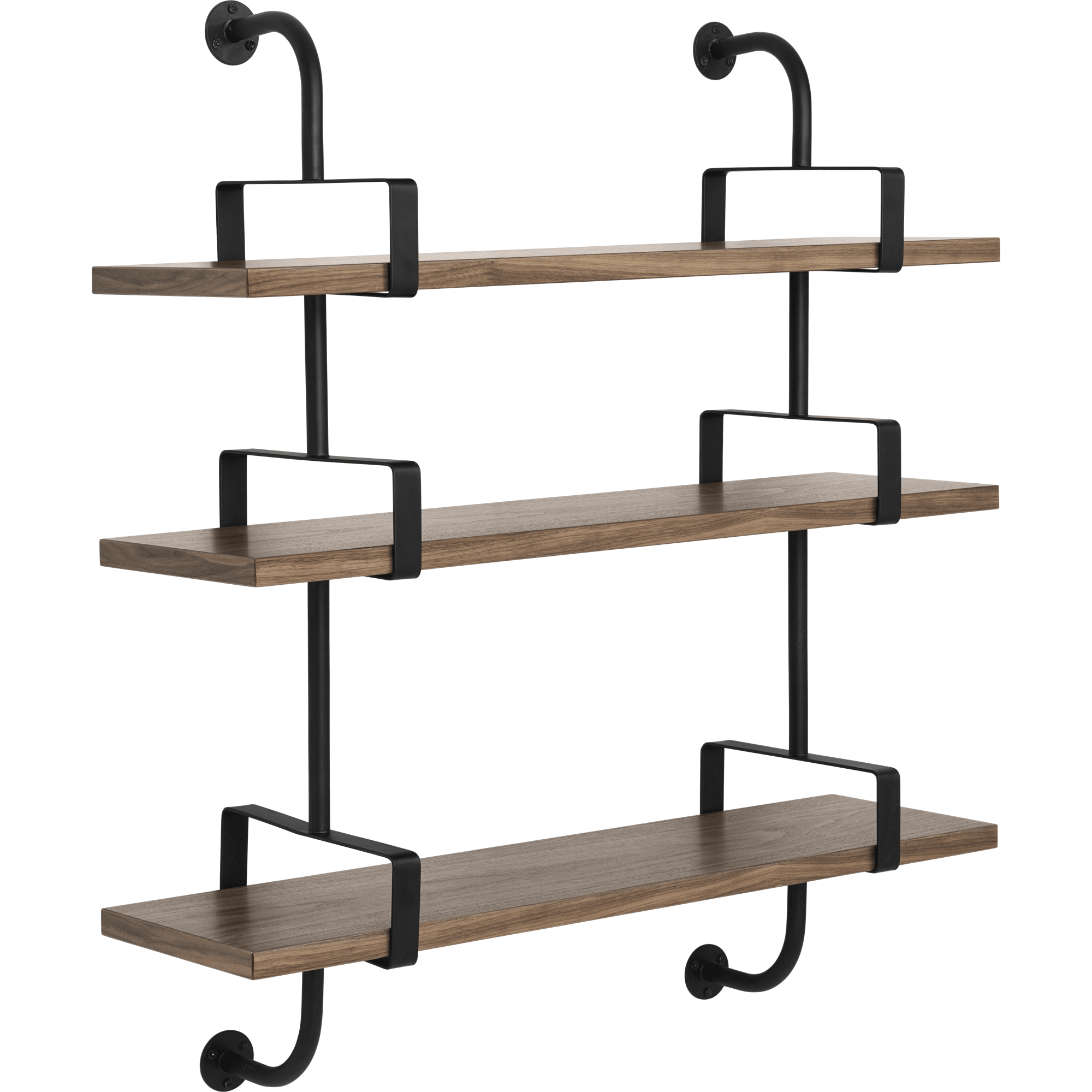 GUBI Démon Shelf L95 cm 3 Shelves American Walnut