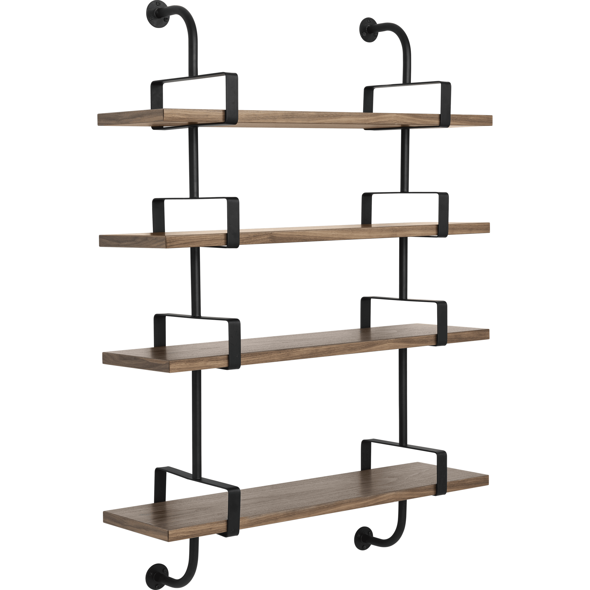 GUBI Démon Shelf L95 cm 4 Shelves American Walnut