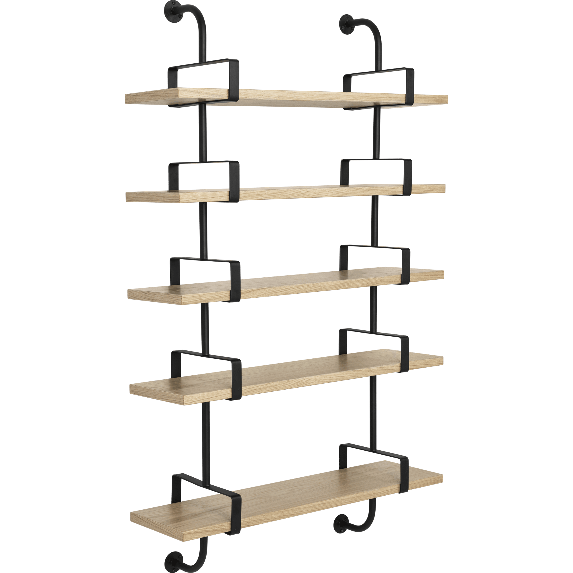 GUBI Démon Shelf L95 cm 5 Shelves Oak