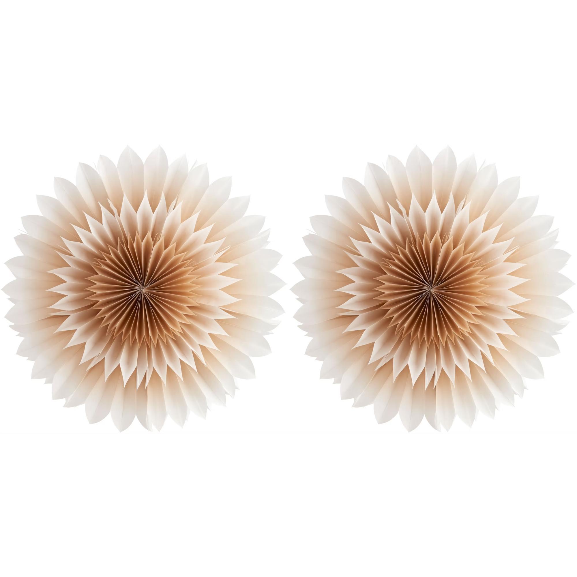 Department Lily Paper Star Golden Beige Set of 2