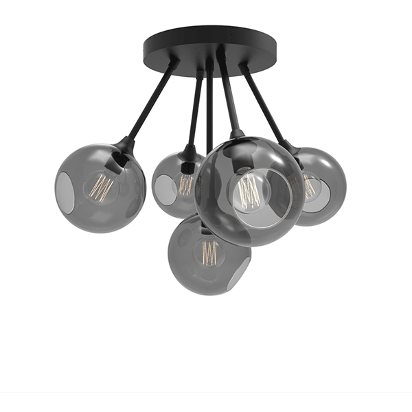 Design by Us Ballroom Molecule Loftlampe Røgfarvet/Guld