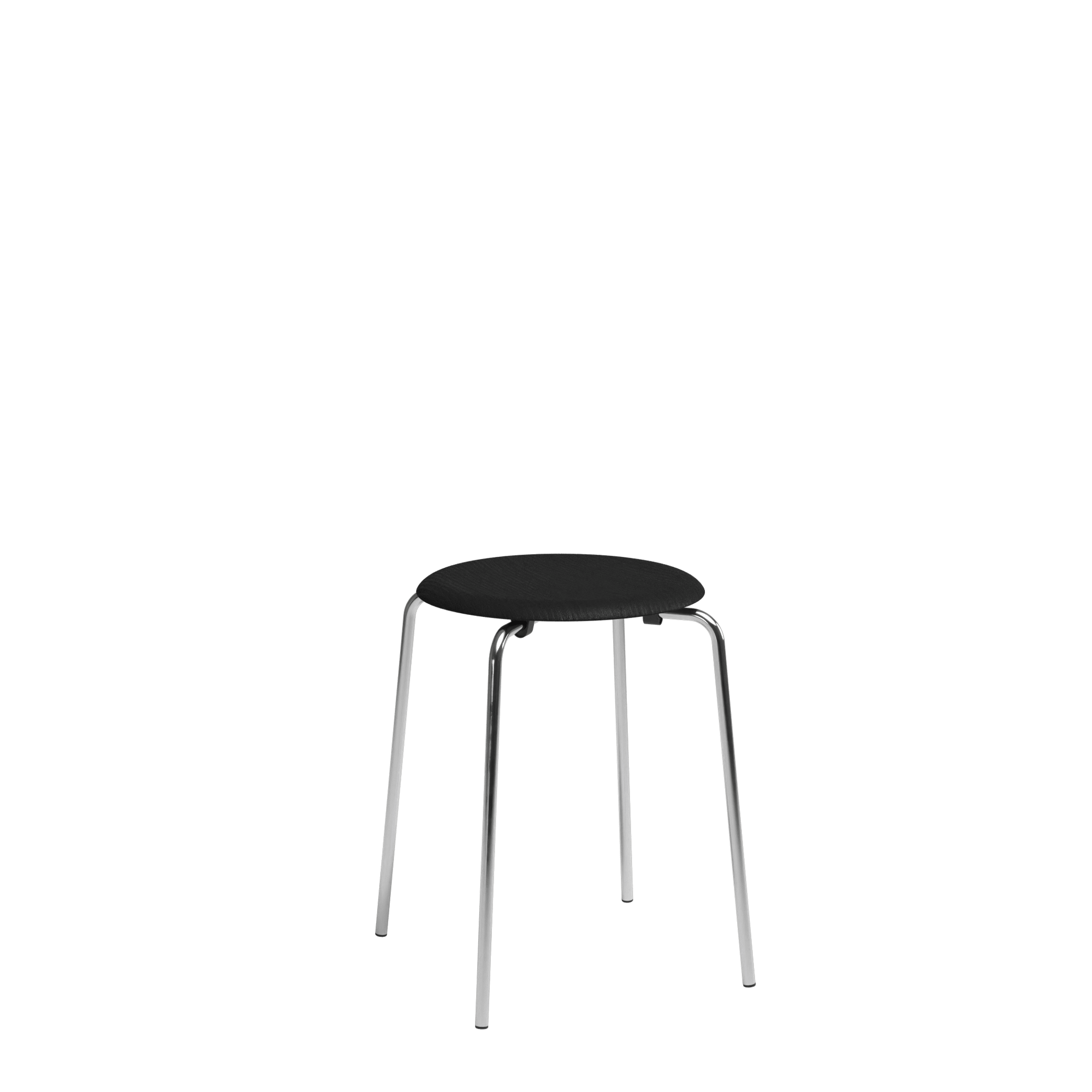 Fritz Hansen Dot Stool Kromi/musta Tuhka