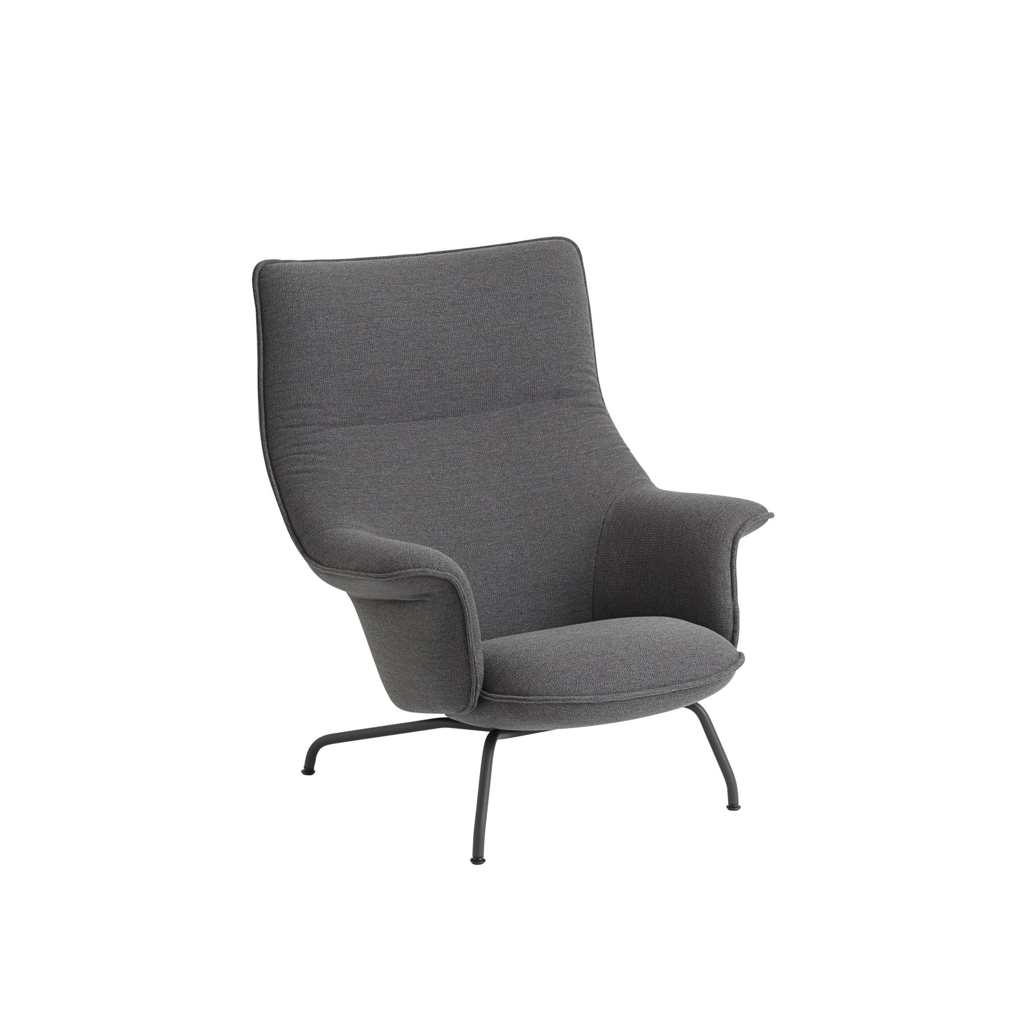 Muuto Doze Armchair Upholstered Ocean 80/Anthracite Black