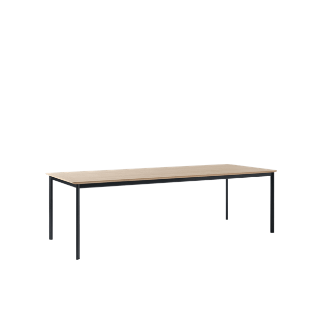&Tradition Drip HW117 Matbord L253 Svart/Klarlackad Ek