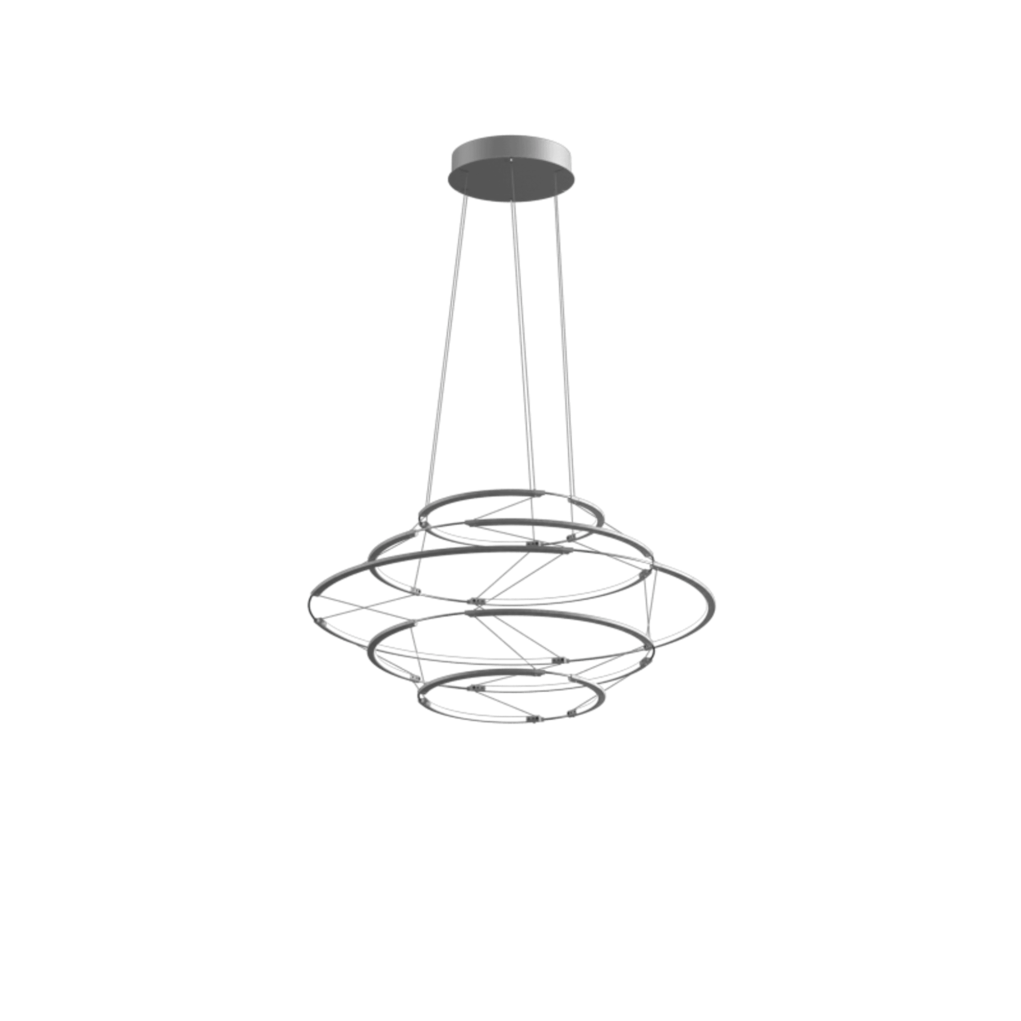 Nemo Drop 5 Hanglamp Zilver