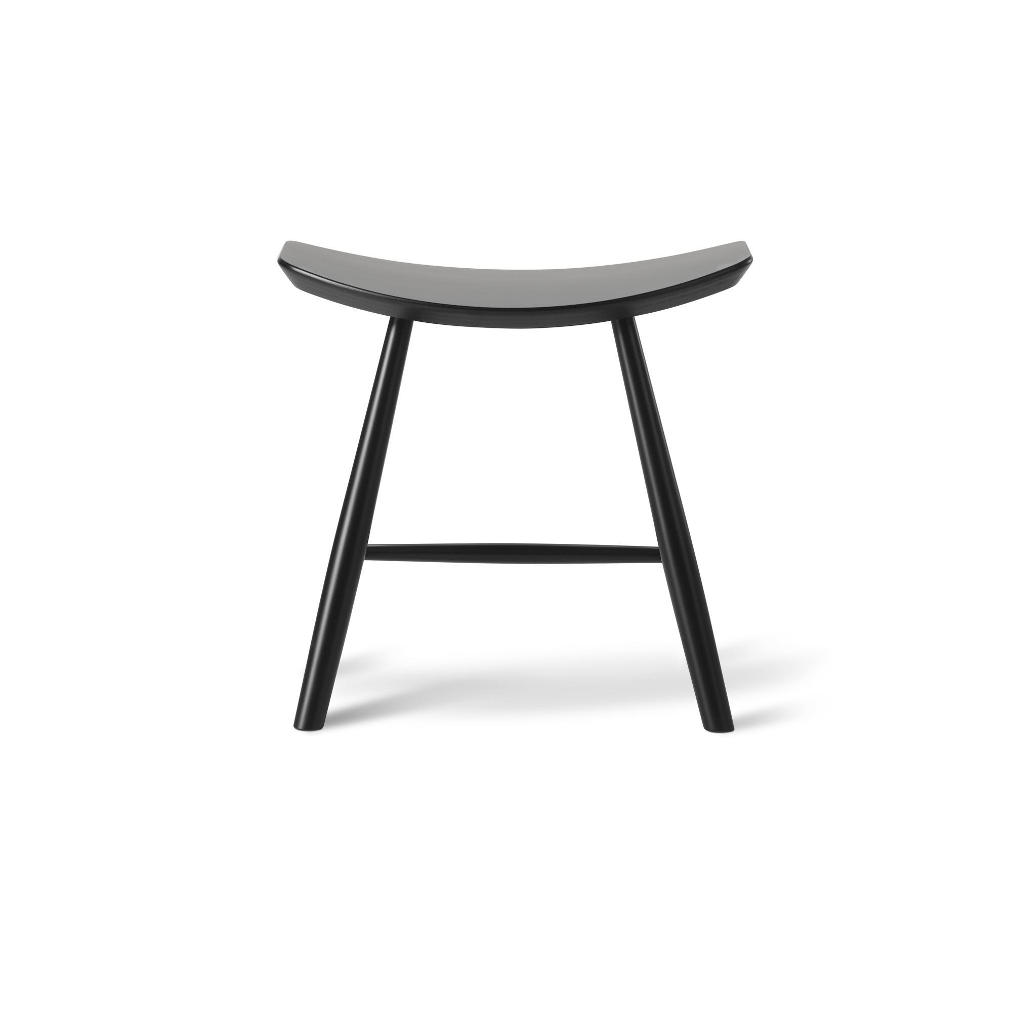 Fredericia Furniture Johansson J63 Tabouret Frêne Laqué Noir