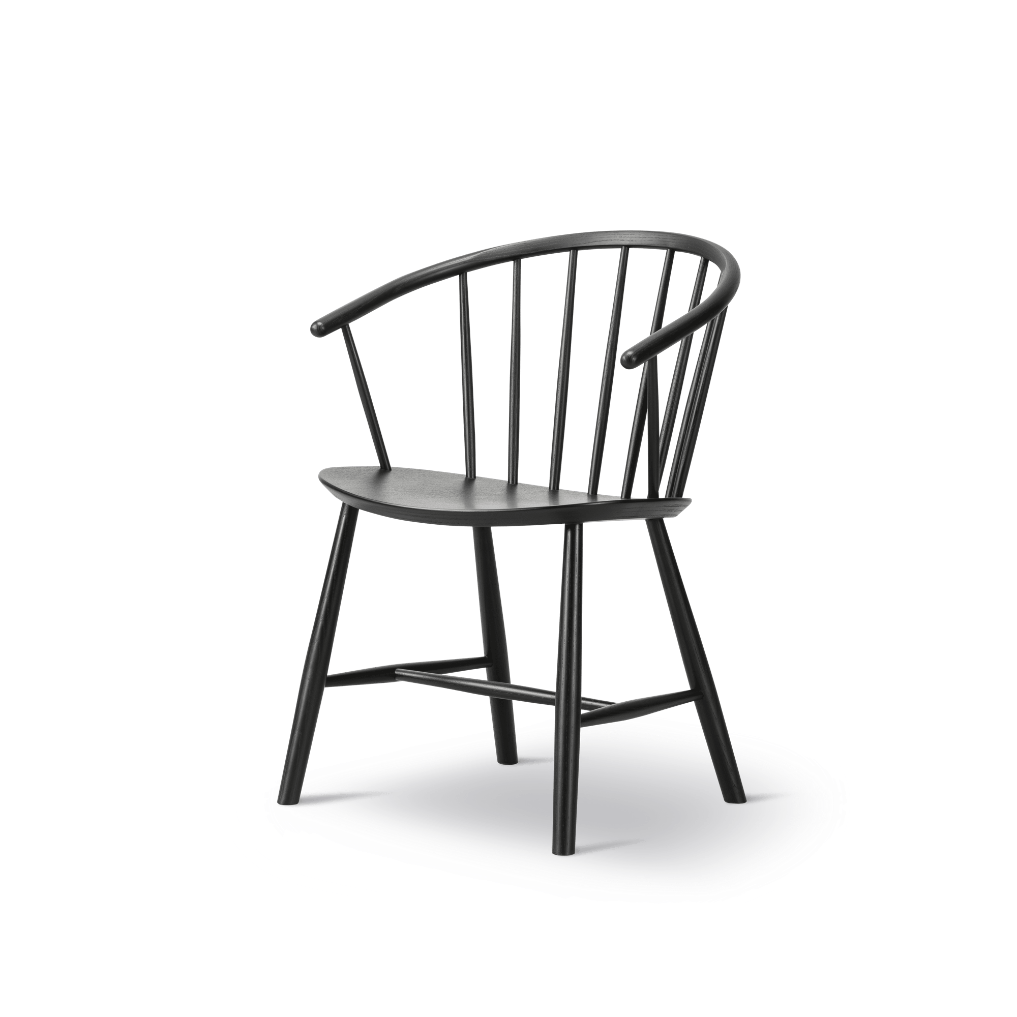 Fredericia Furniture Johansson J64 Matbordsstol Svartlackerad Ask