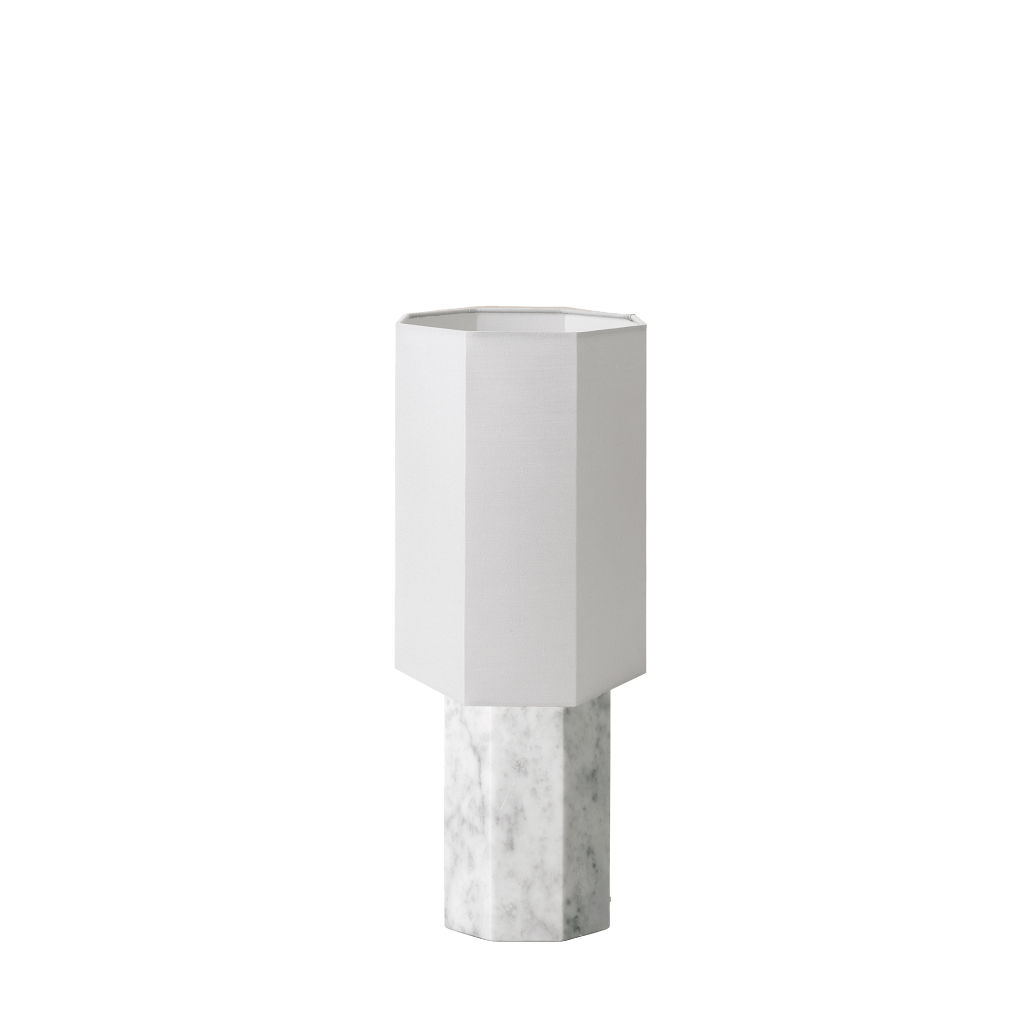 Louise Roe Eight Over Eight Table lamp Small White Marble/Jute White
