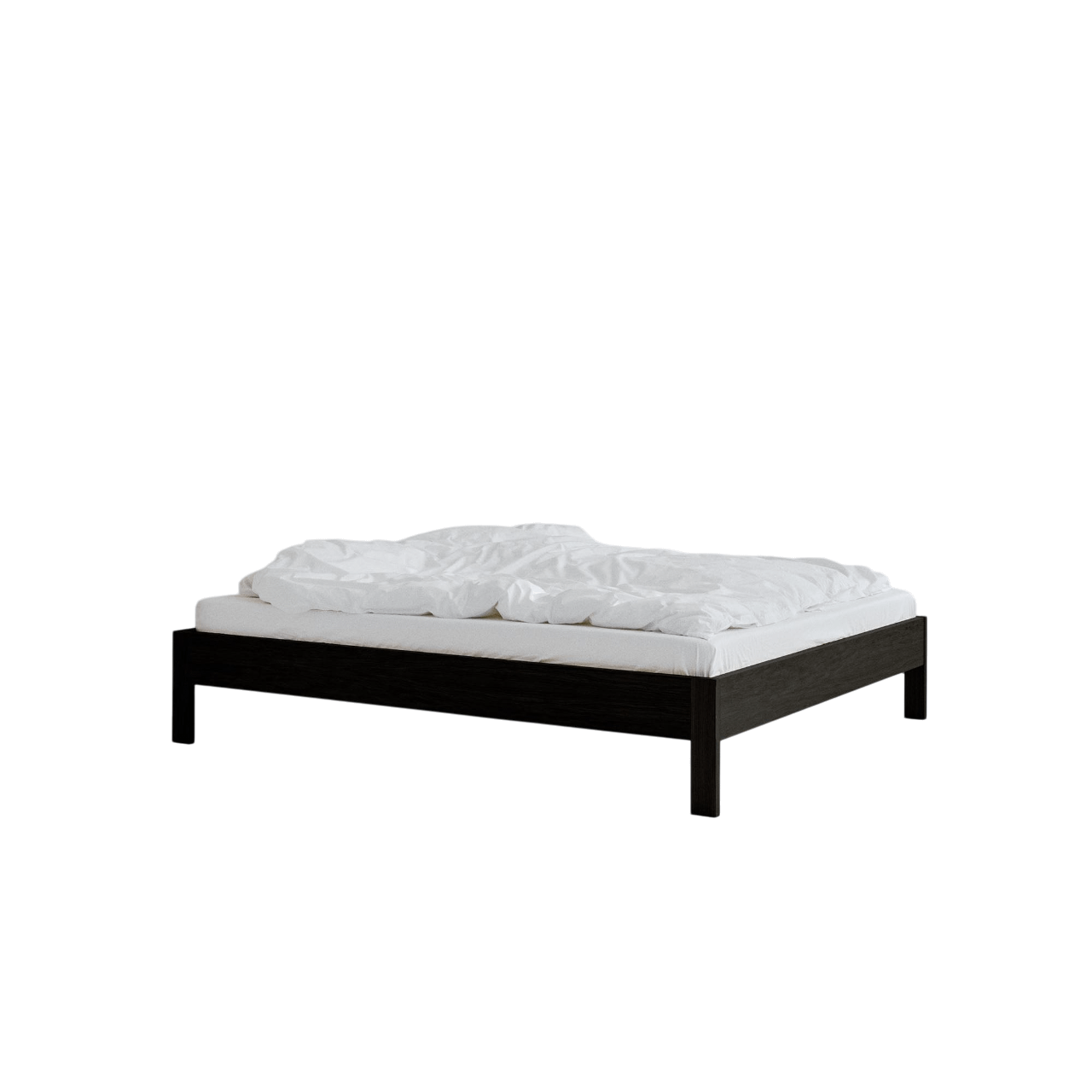 Rye Sleep Owner Sängram Utan Huvudgavel 150x200 Svartbetsad Ek