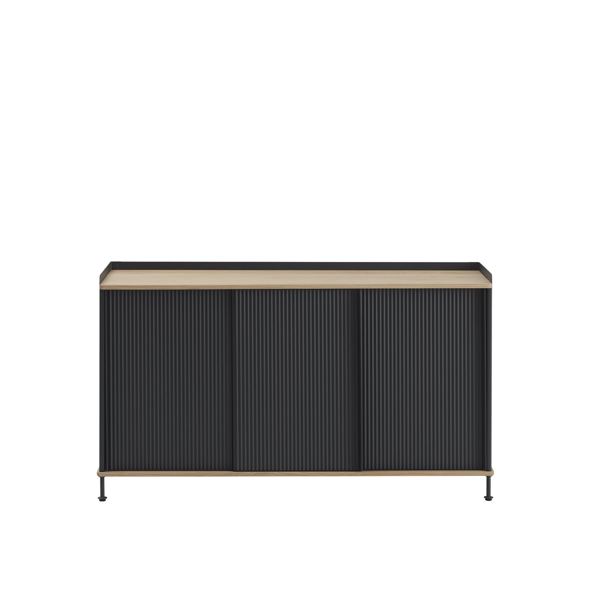 Muuto Enfold Cabinet 148x45 Oak/Anthracite Black