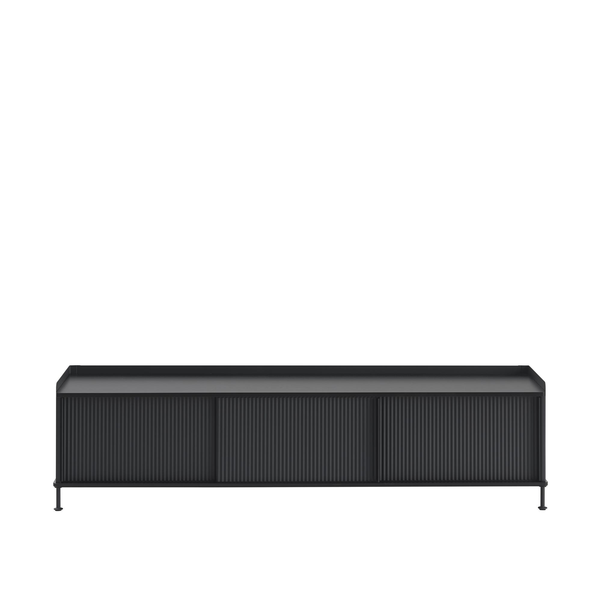 Muuto Enfold Cabinet 186x45 Black/ Anthracite Black