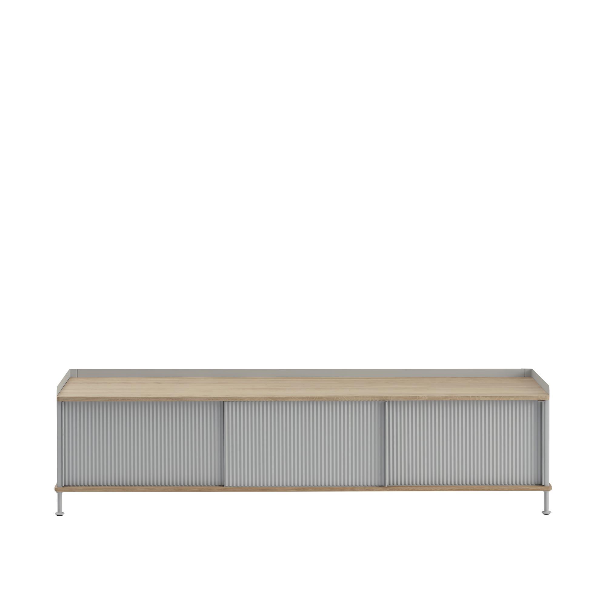 Muuto Enfold sivupöytä 186x45 tammi/harmaa