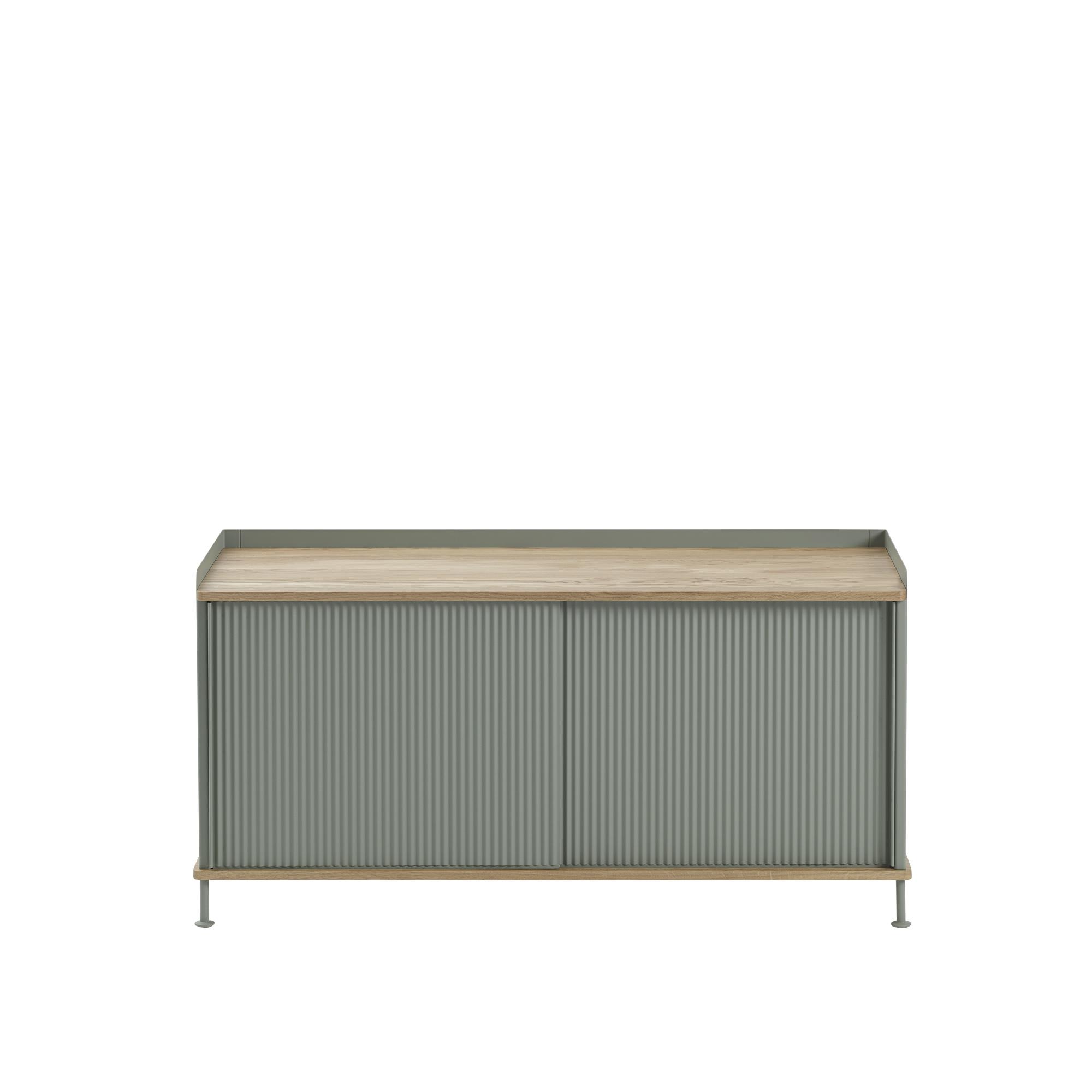 Muuto Enfold Sideboard Low Oak/Dusty Green