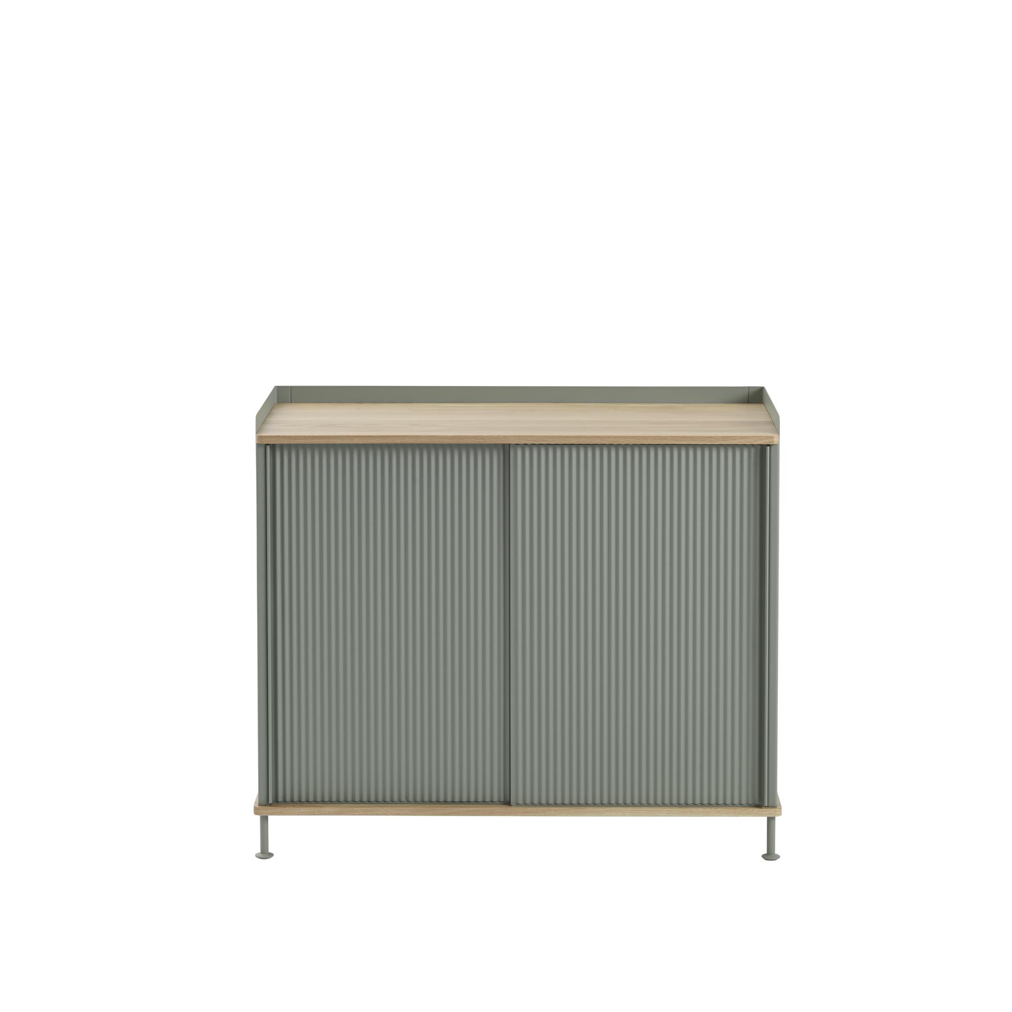 Muuto Enfold Credenza Alta Rovere/ Verde Polvere