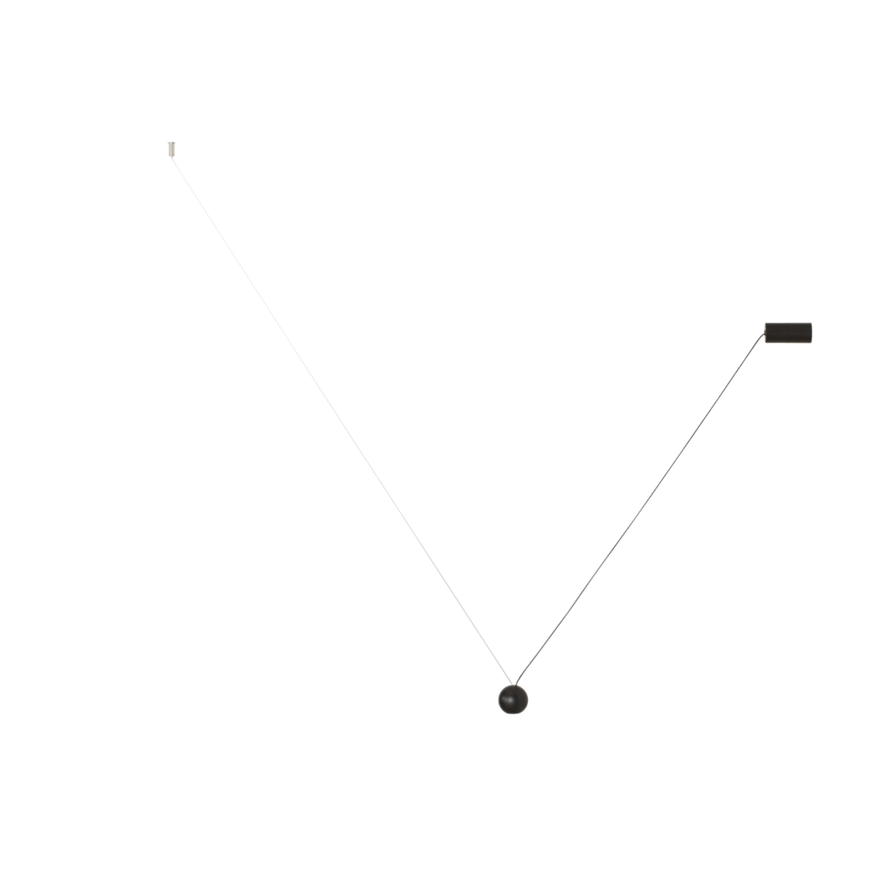 Estiluz Kompas 1 Hanglamp 3000K Zwart