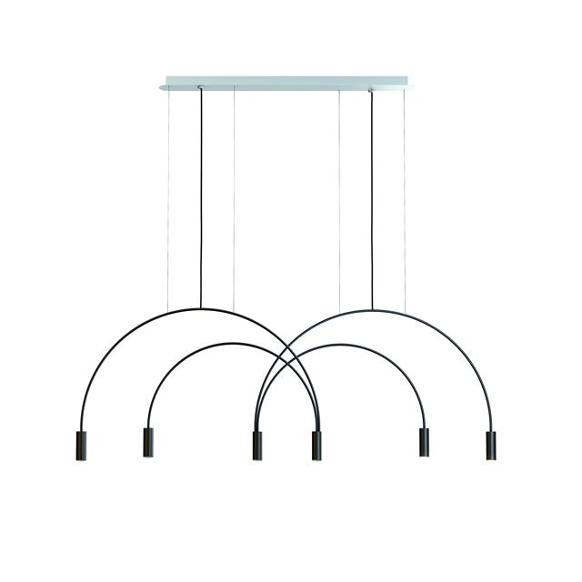Estiluz Volta 6 Taklampa 3000K Svart
