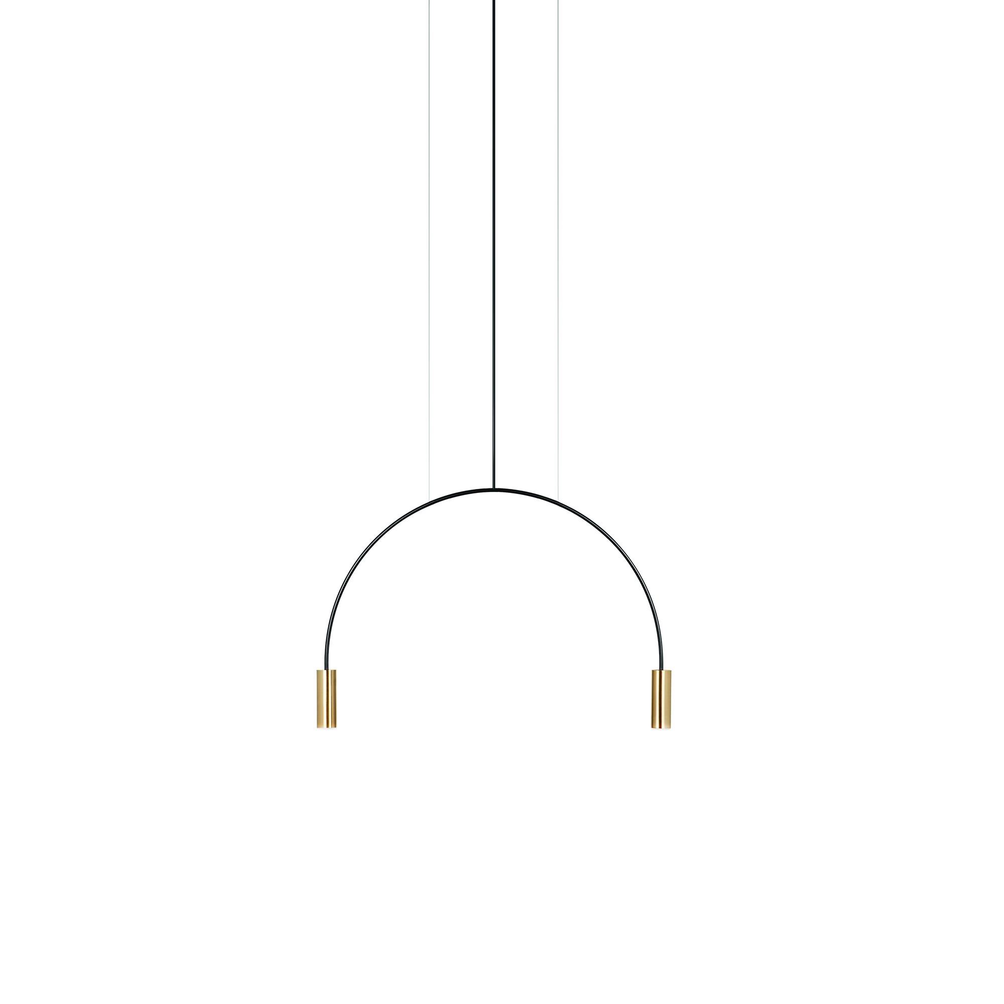 Estiluz Volta 2 hanger 3000K zwart/satijngoud