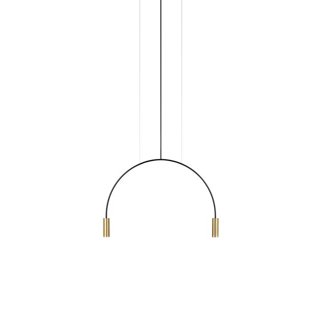 Estiluz Volta 2 Taklampa 3000K Svart/ Satin Guld