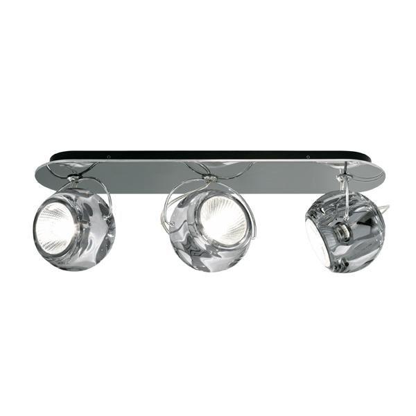 Fabbian Beluga Wall & Ceiling Light Triple Clear