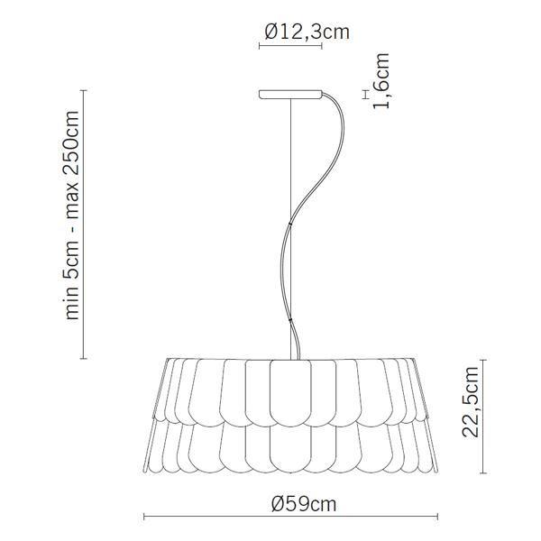 Fabbian Roofer Stregtegning