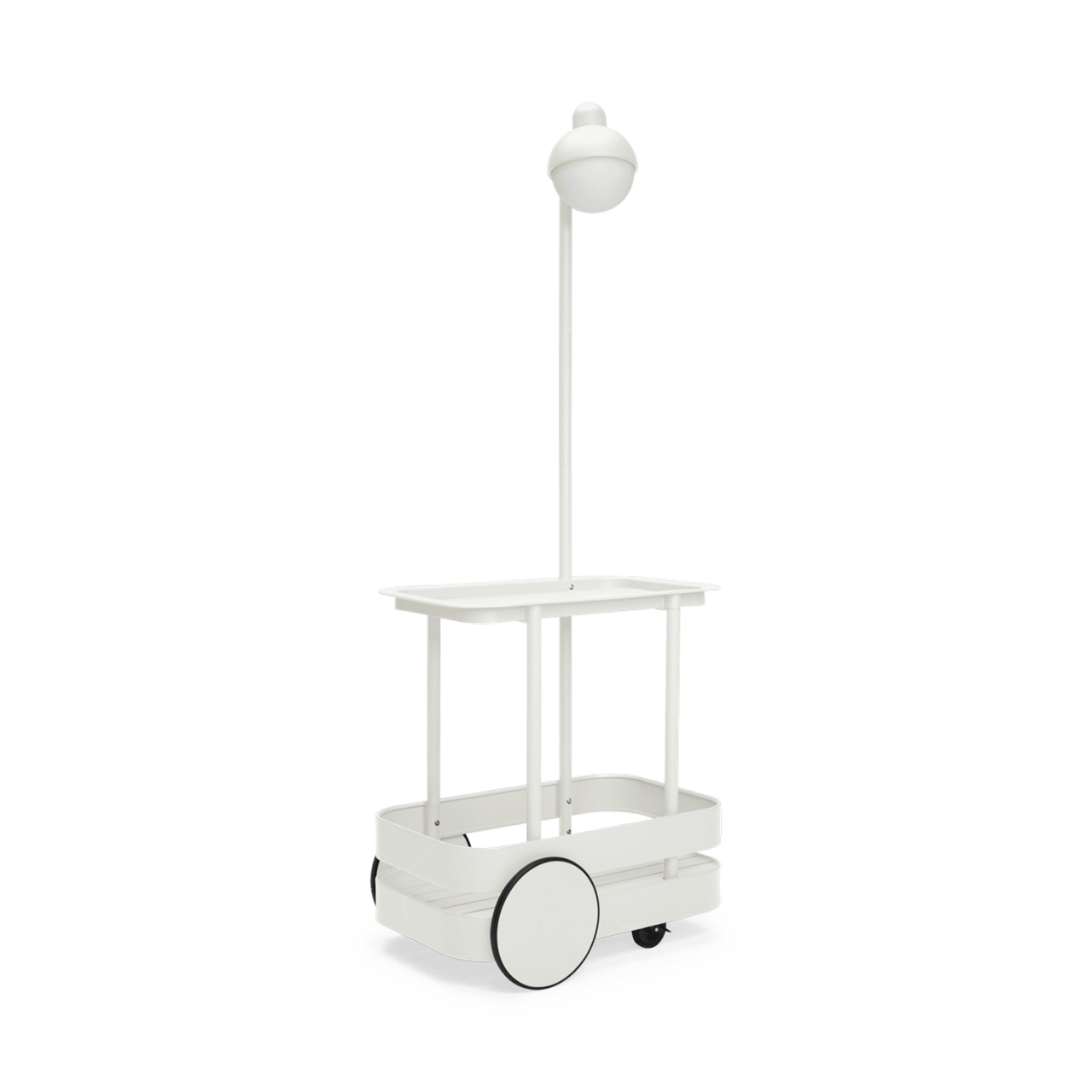 Fatboy Jolly Trolley Trolley mit Lampe Hellgrau AndLight