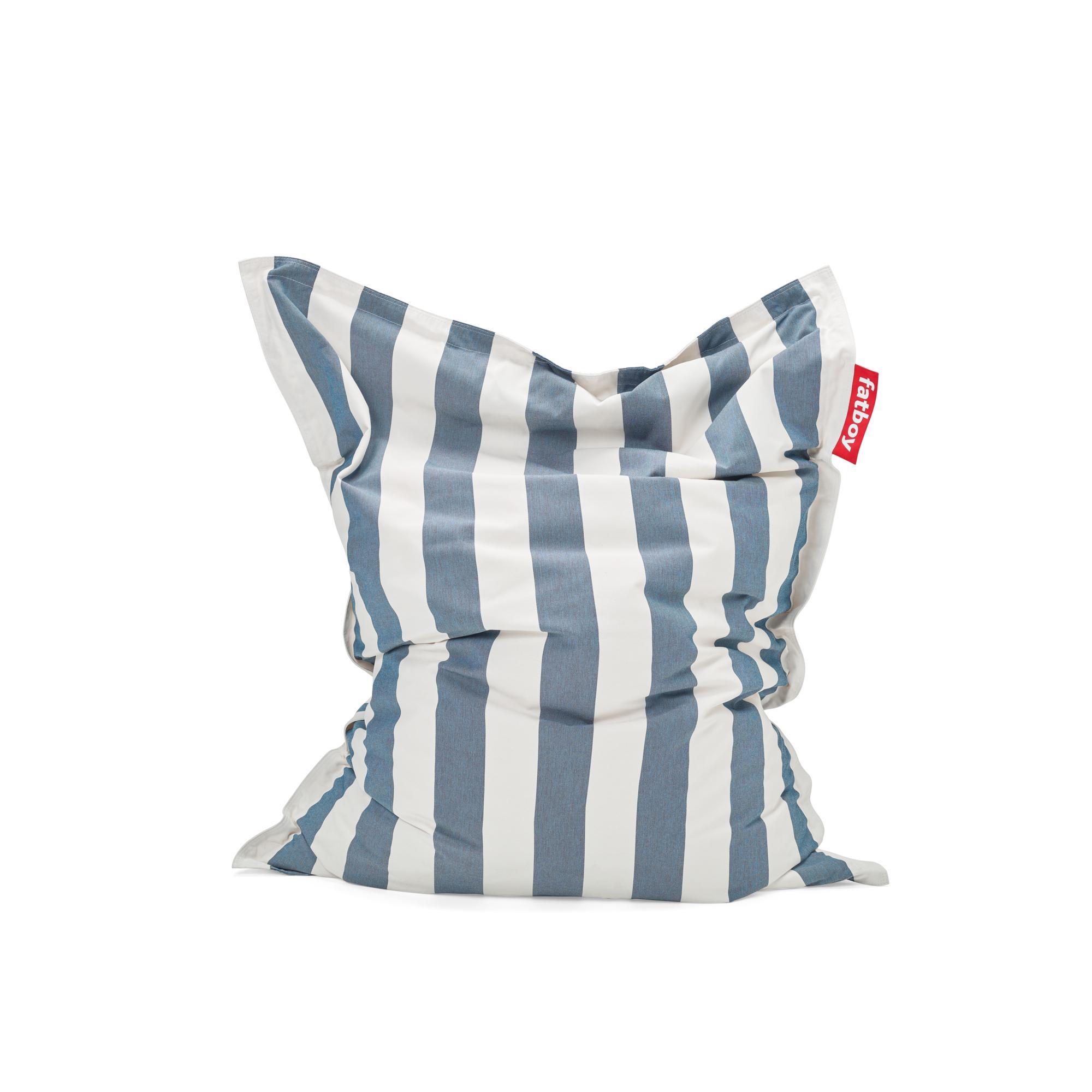 Fatboy Original Pouf D\'éxterieur Stripe Bleu Océan