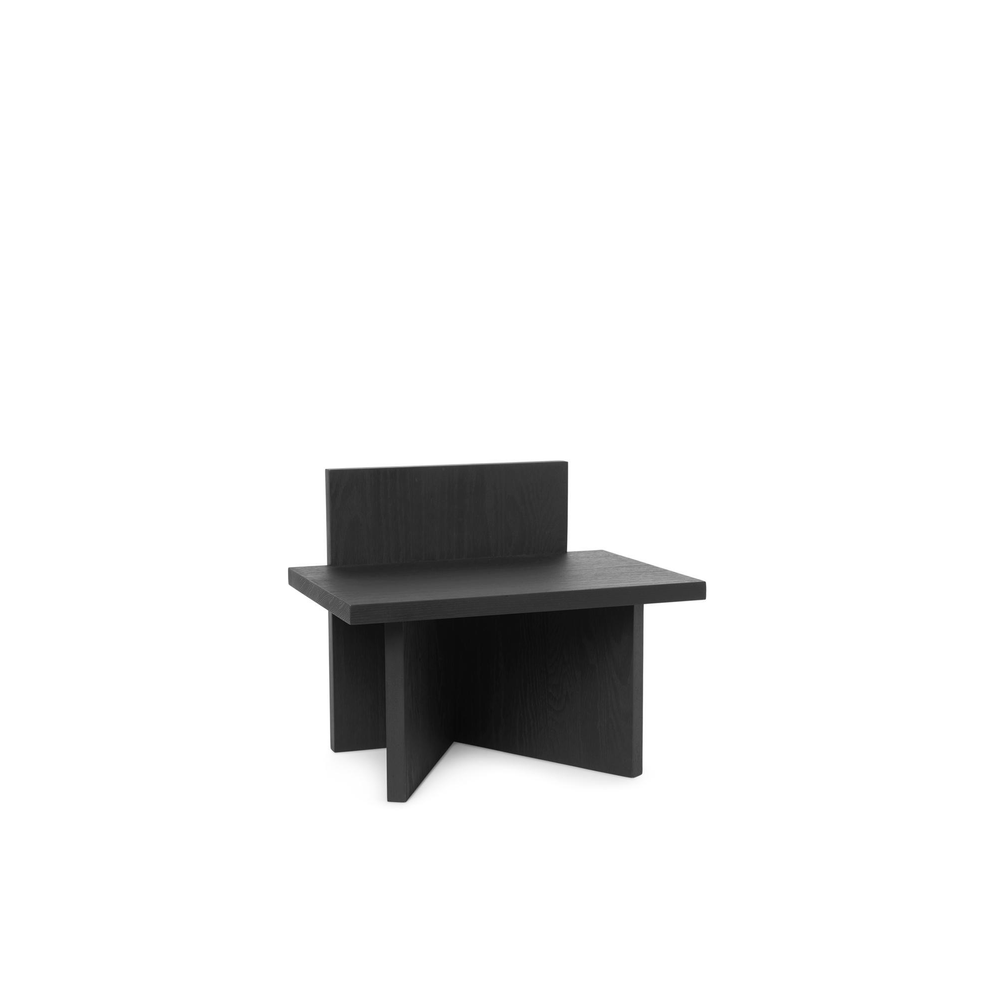 Ferm Living Oblique Stool Black Black Ash