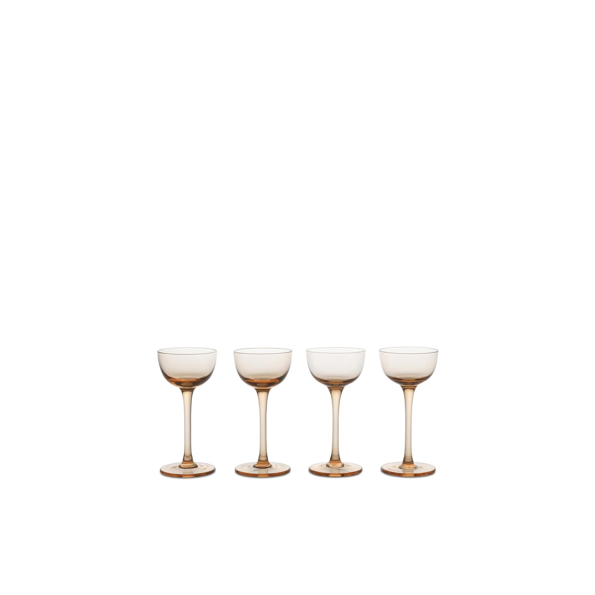 Ferm Living Host Bicchiere da Liquore Set di 4 Blush