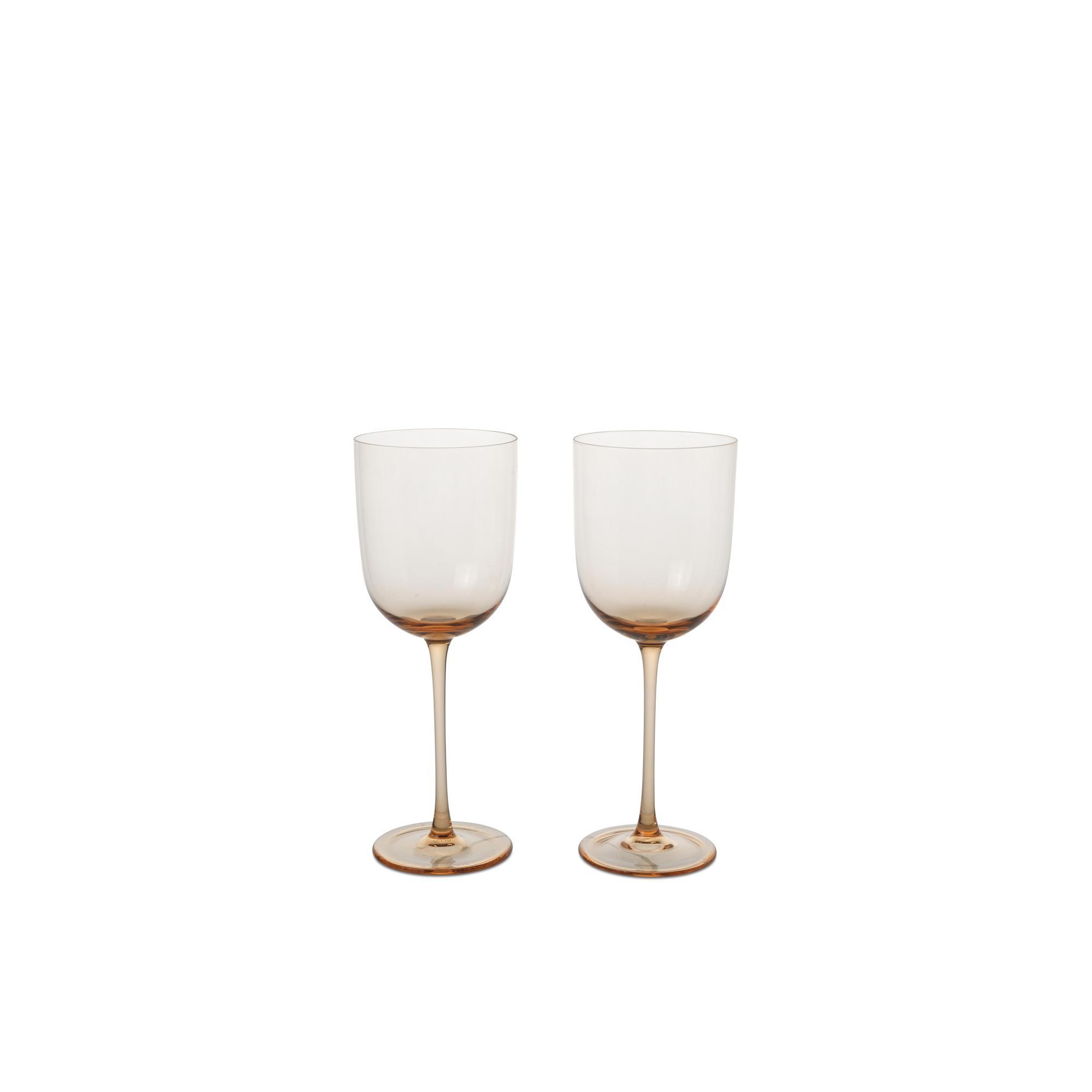 Ferm Living Host Bicchiere da Vino Rosso Set di 2 Blush