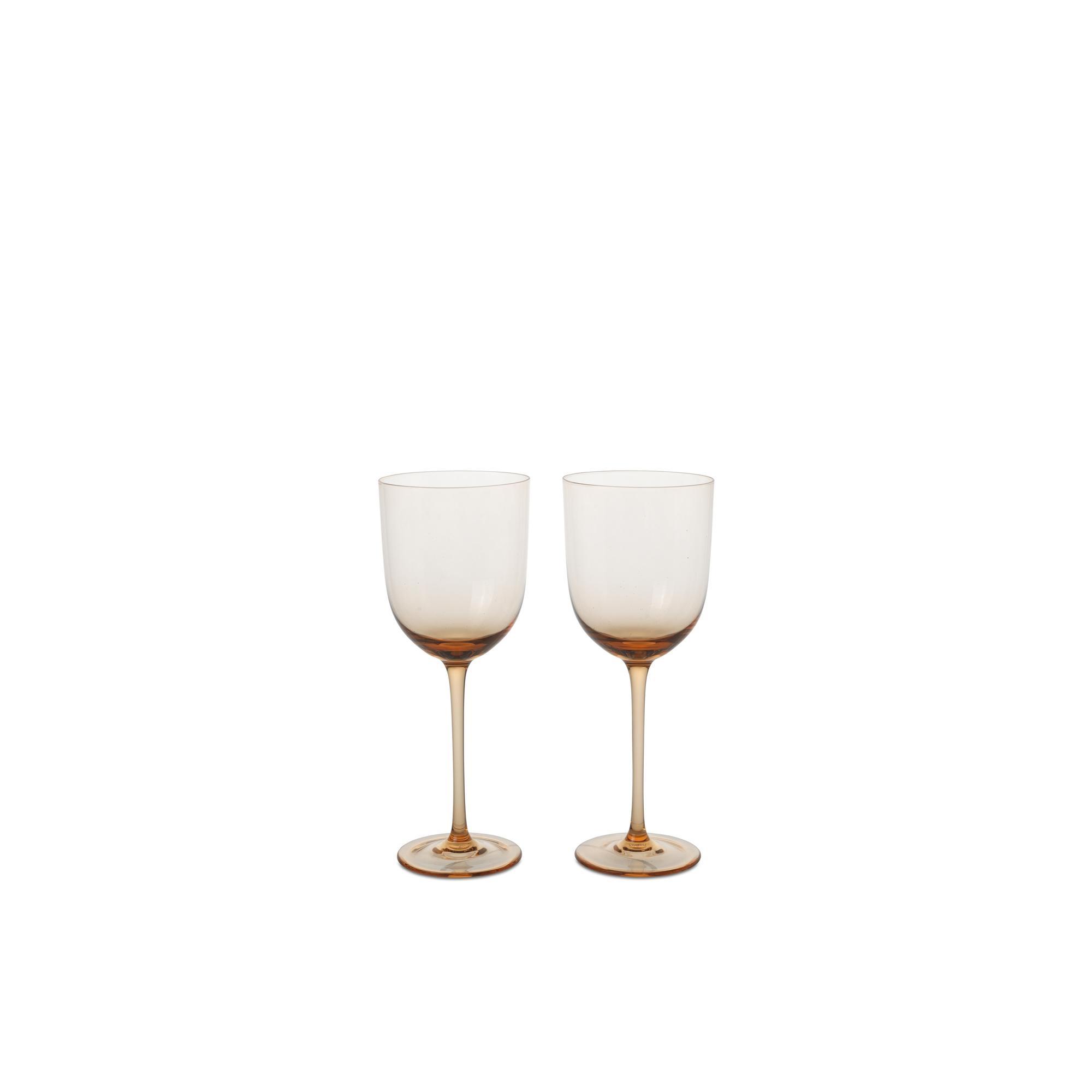 Ferm Living Host Lot de 2 Verres à Vin Blanc Blush