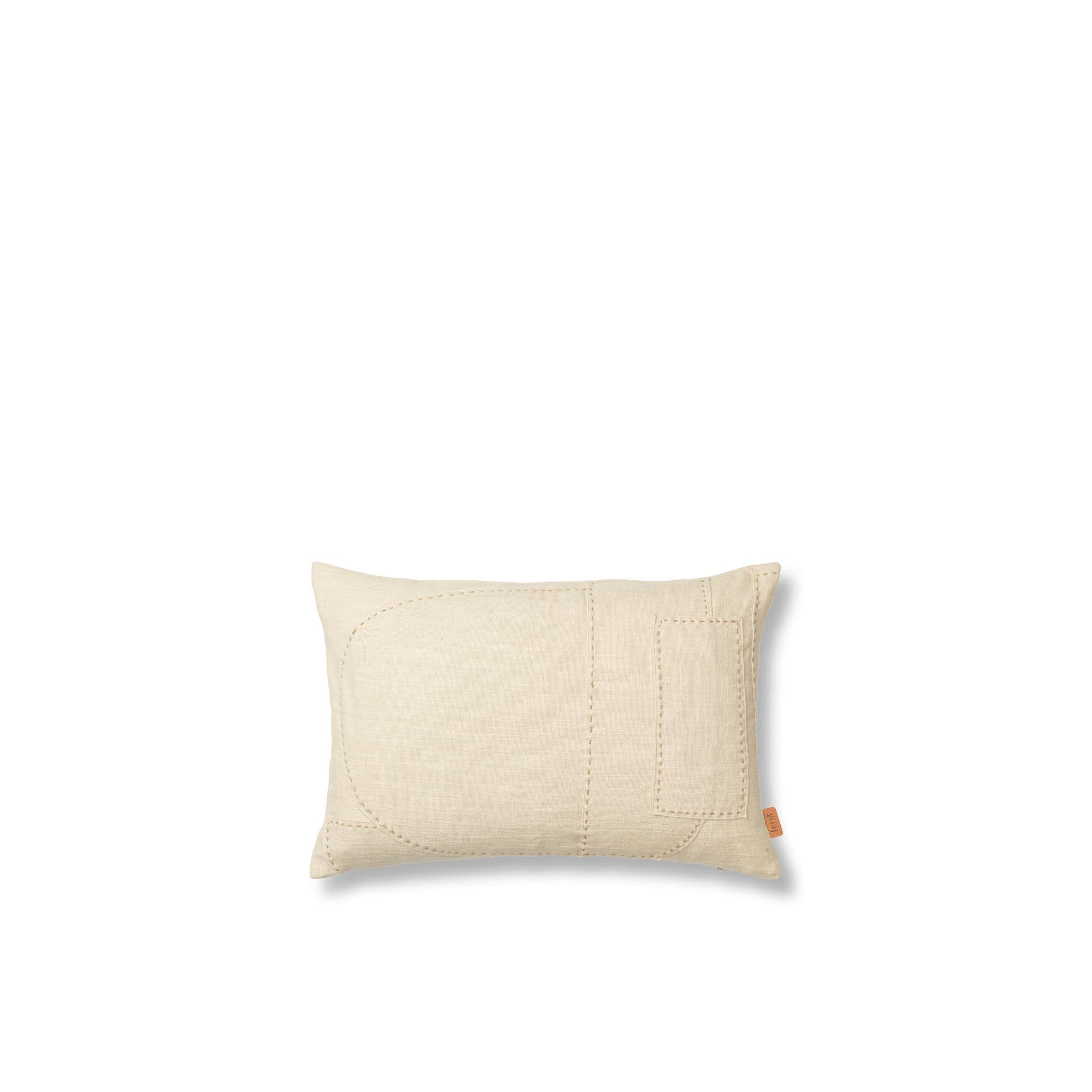 Ferm Living Cuscino Darn Rettangolare 40x60 cm Naturale