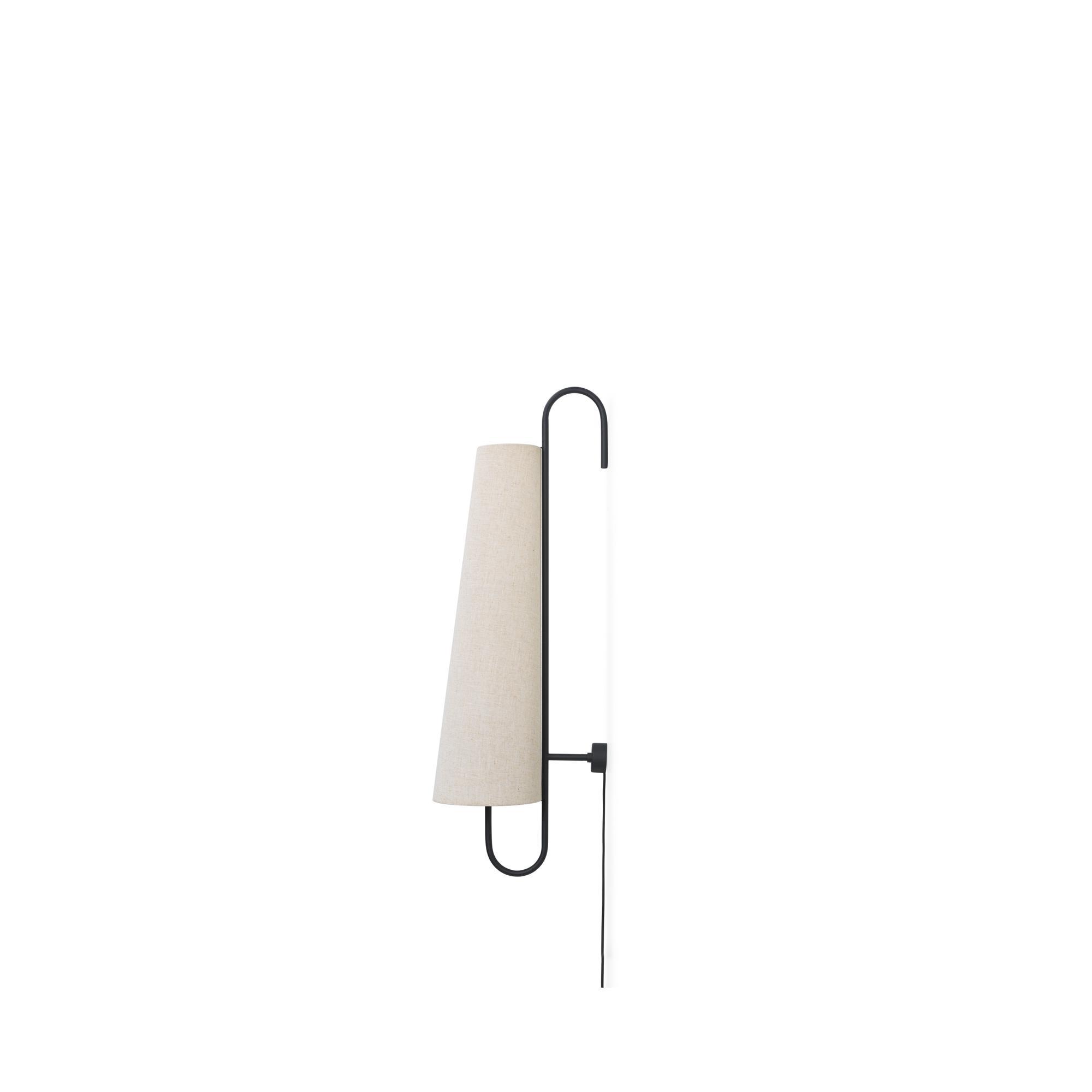 Ferm Living Ancora Vegglampe 100 Svart/ Naturlig