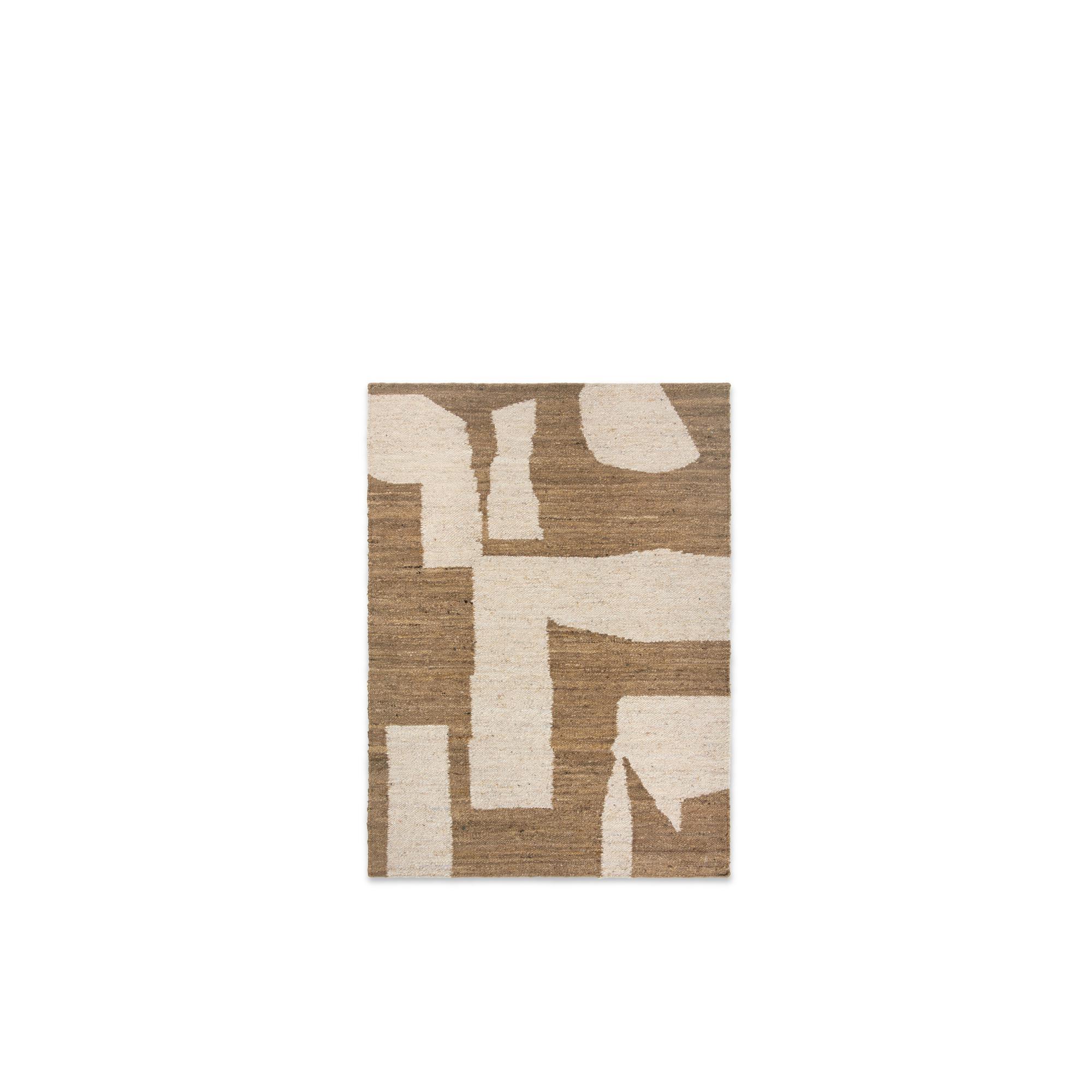 Ferm Living Alfombra Piece 140x200 cm Marfil/ Toffee