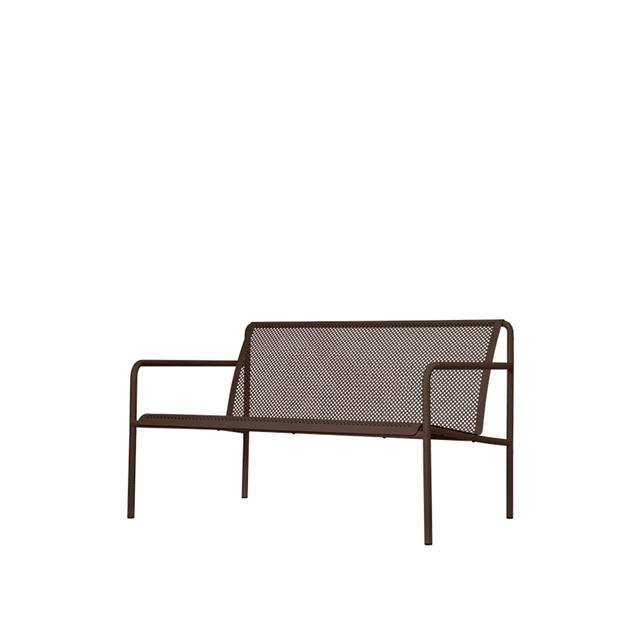 Dapple 2-Seater Outdoor Lounge Sofa Dark Chocolate