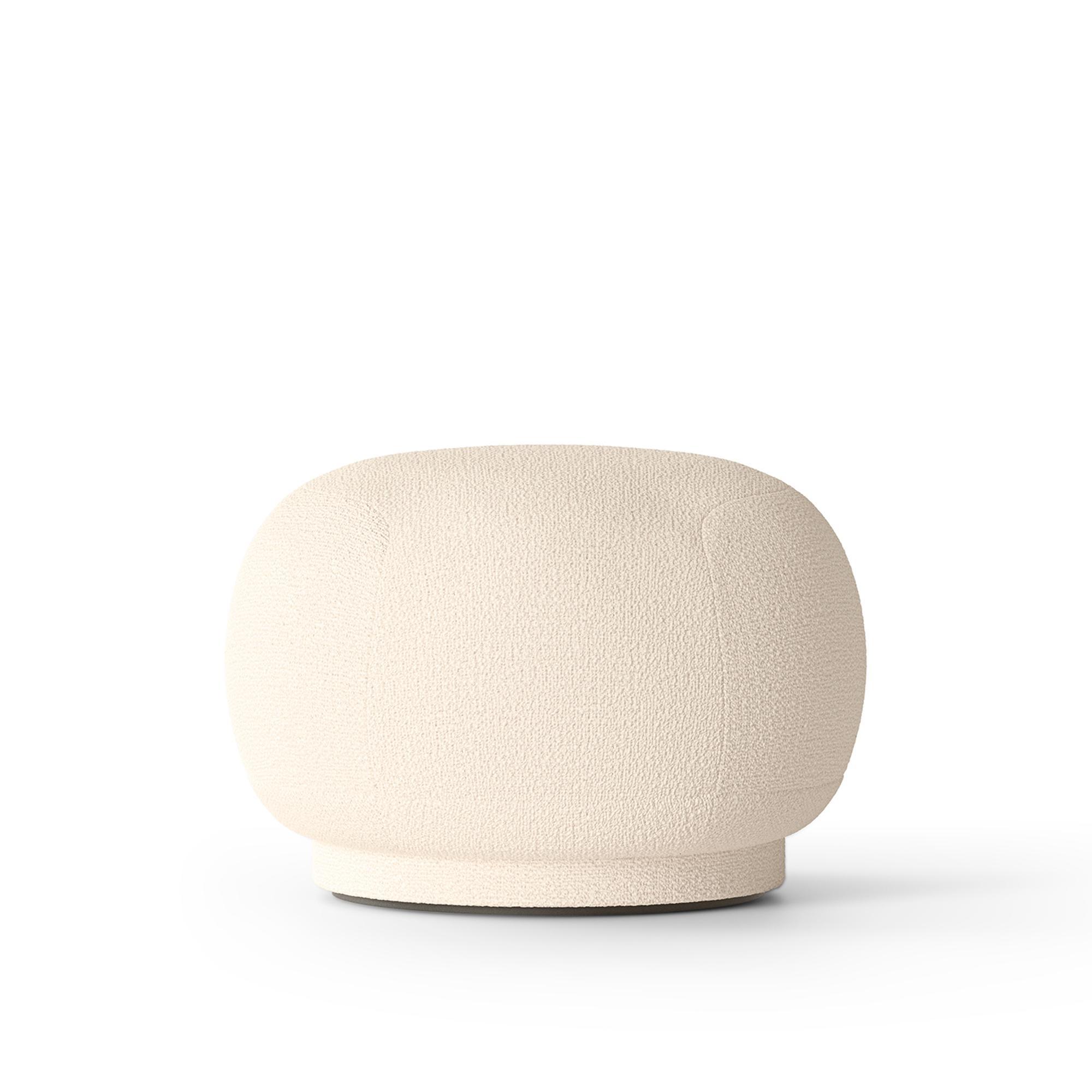 Ferm Living Rico Pouf Villakukka Luonnonvalkoinen