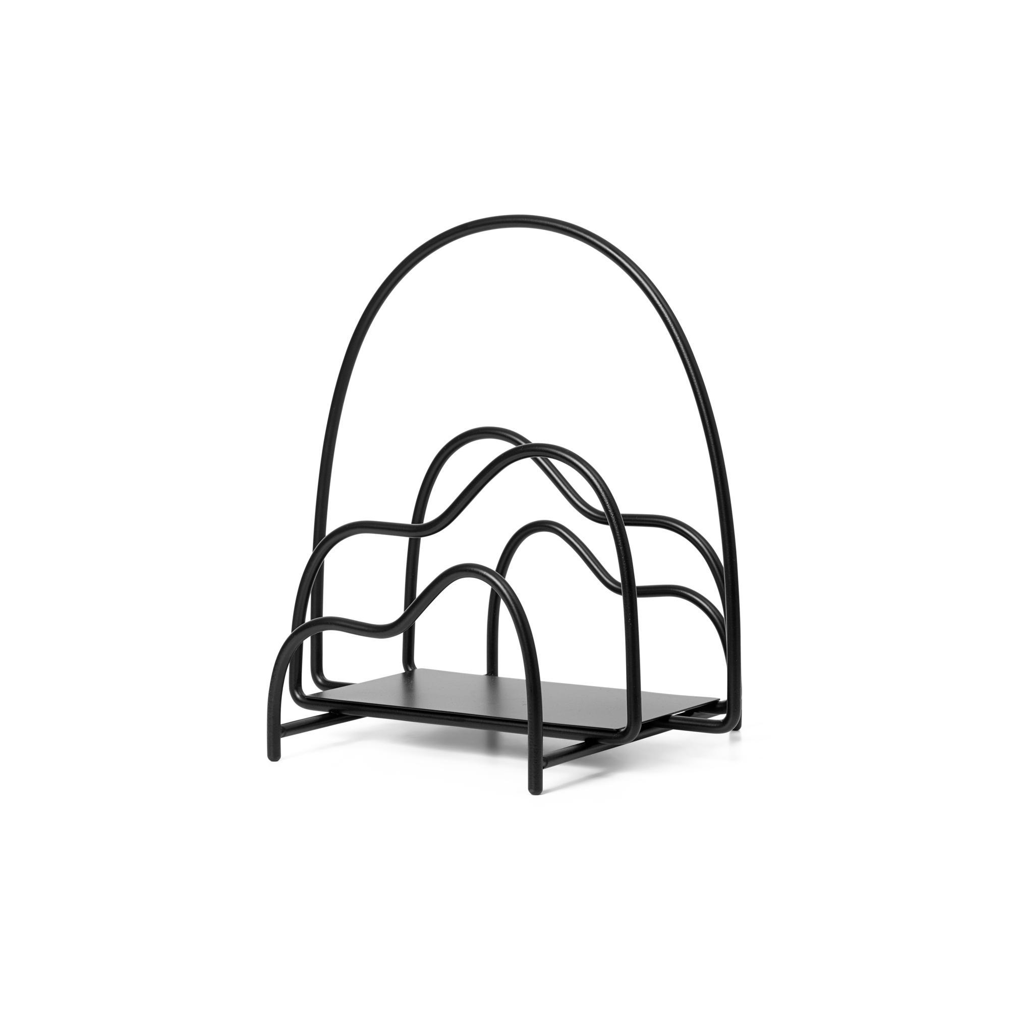 Ferm Living Lithos Magazine Holder Black