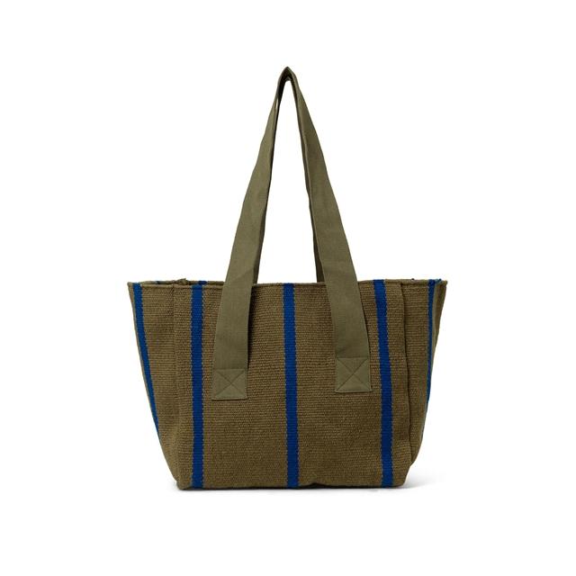 2: Ferm Living Yard Picnic Bag Taske Oliven/Klar Blå