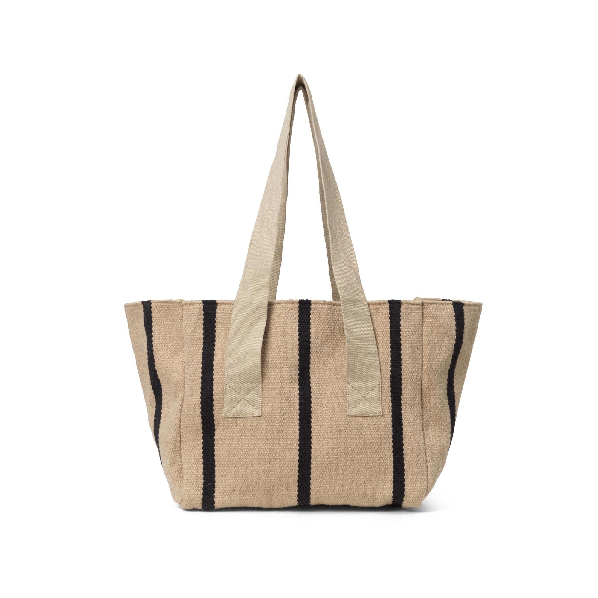 Ferm Living Yard Picnic Bag Hiekka/musta