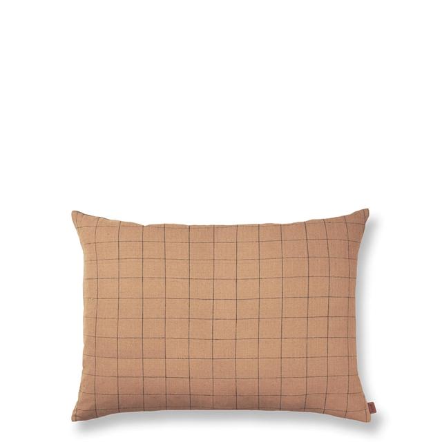5: Ferm Living Brown Cotton Pude Stor Grid