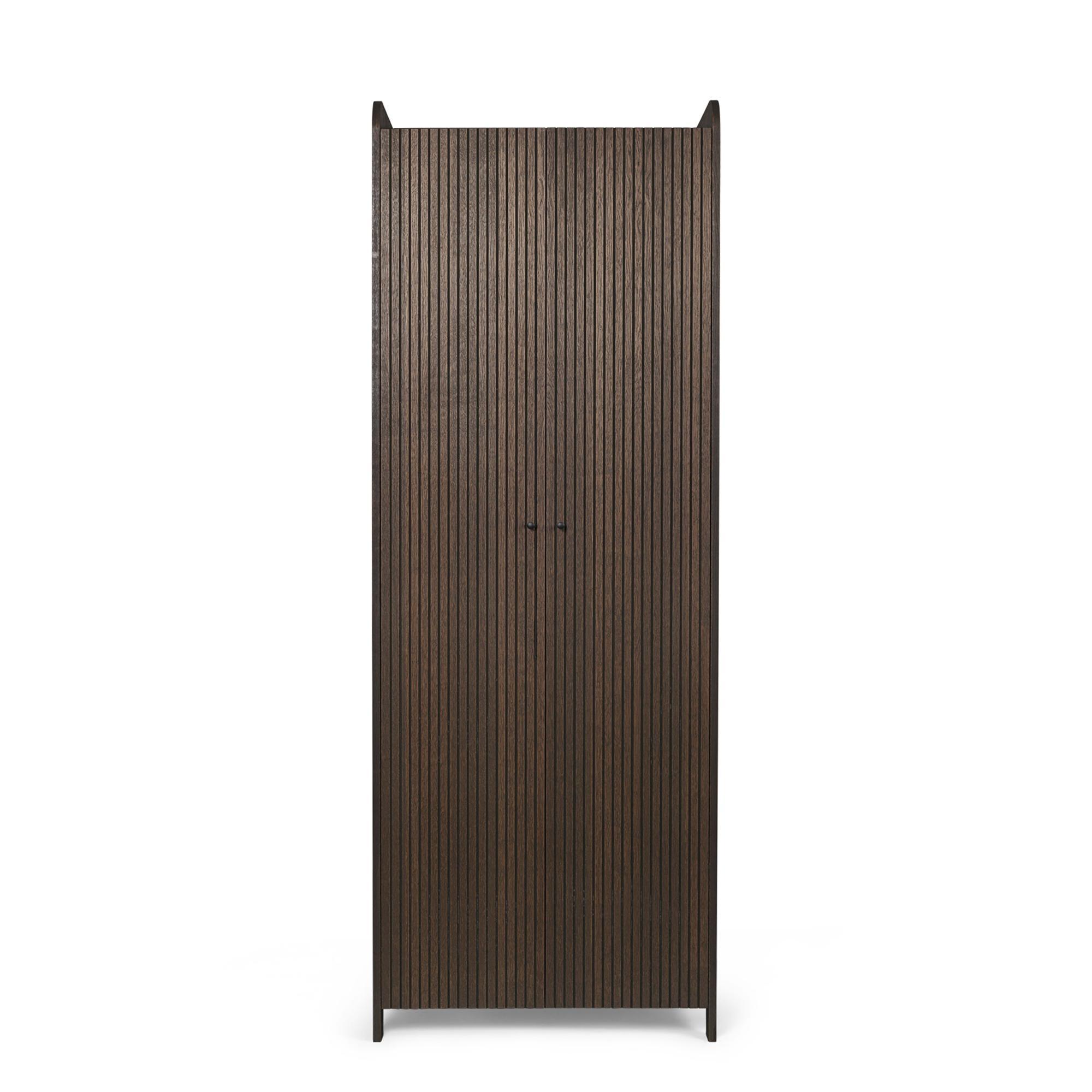 Ferm Living Sill Cabinet Korkea, Tummaksi Petsattu Tammi