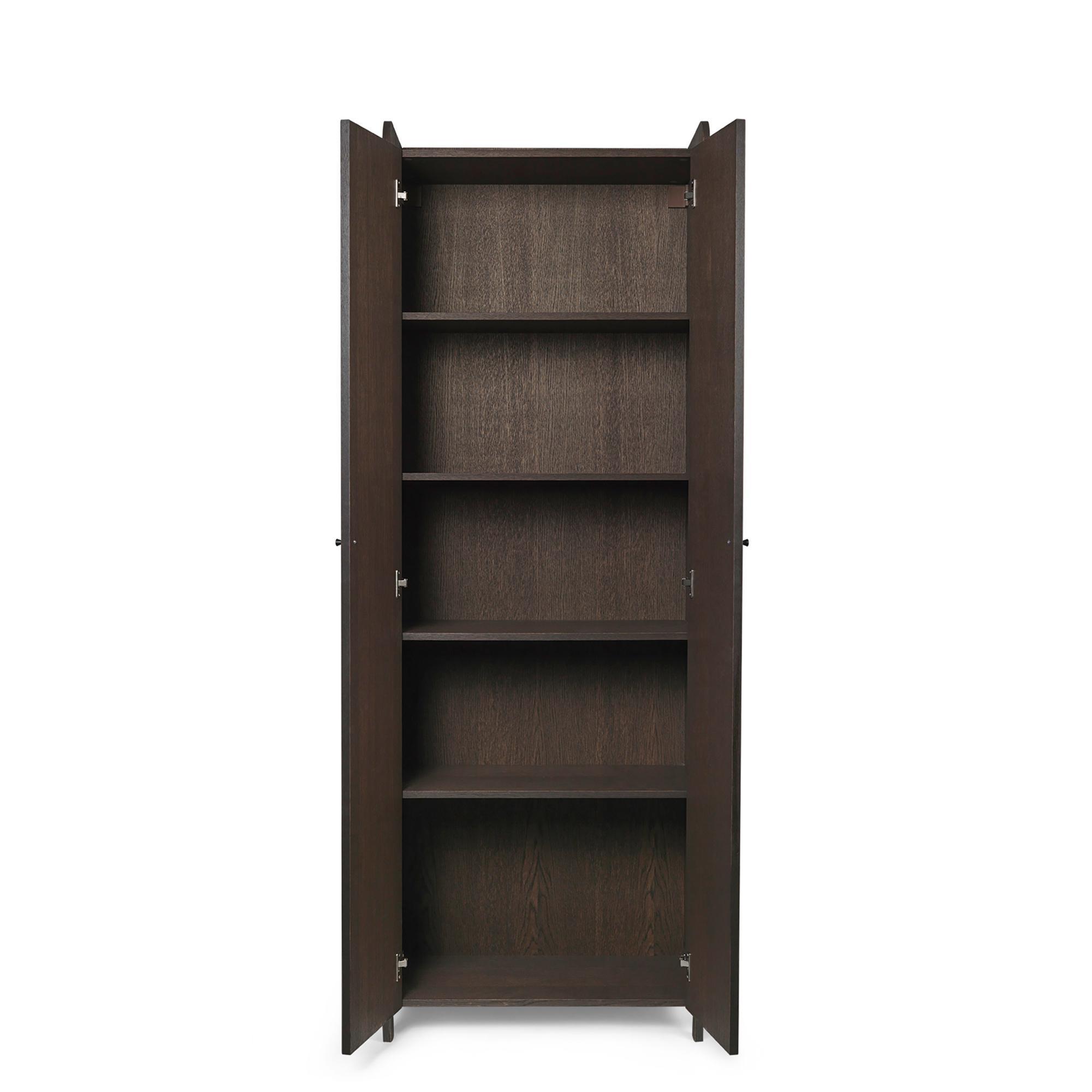 Ferm Living Sill Cabinet Tall Dark Stained Oak