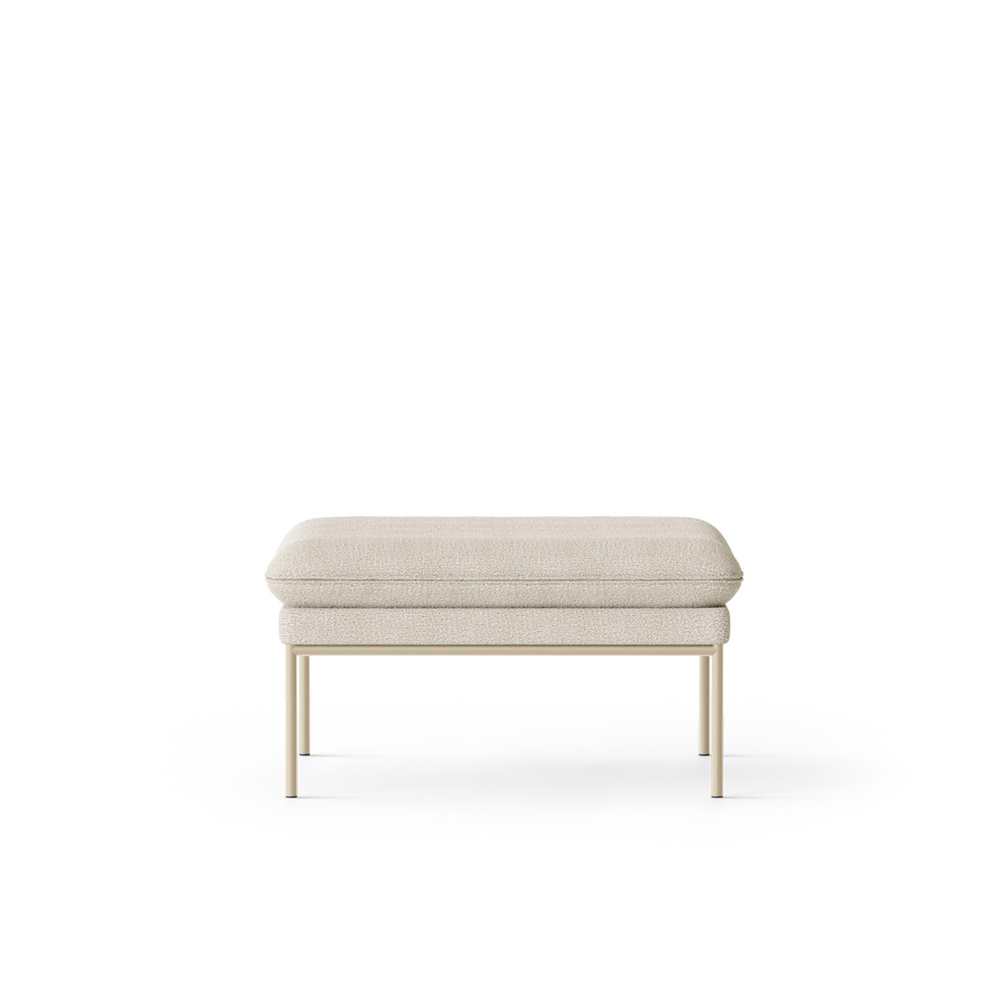 Ferm Living Turn Puf Cashmere Boucle Råhvid