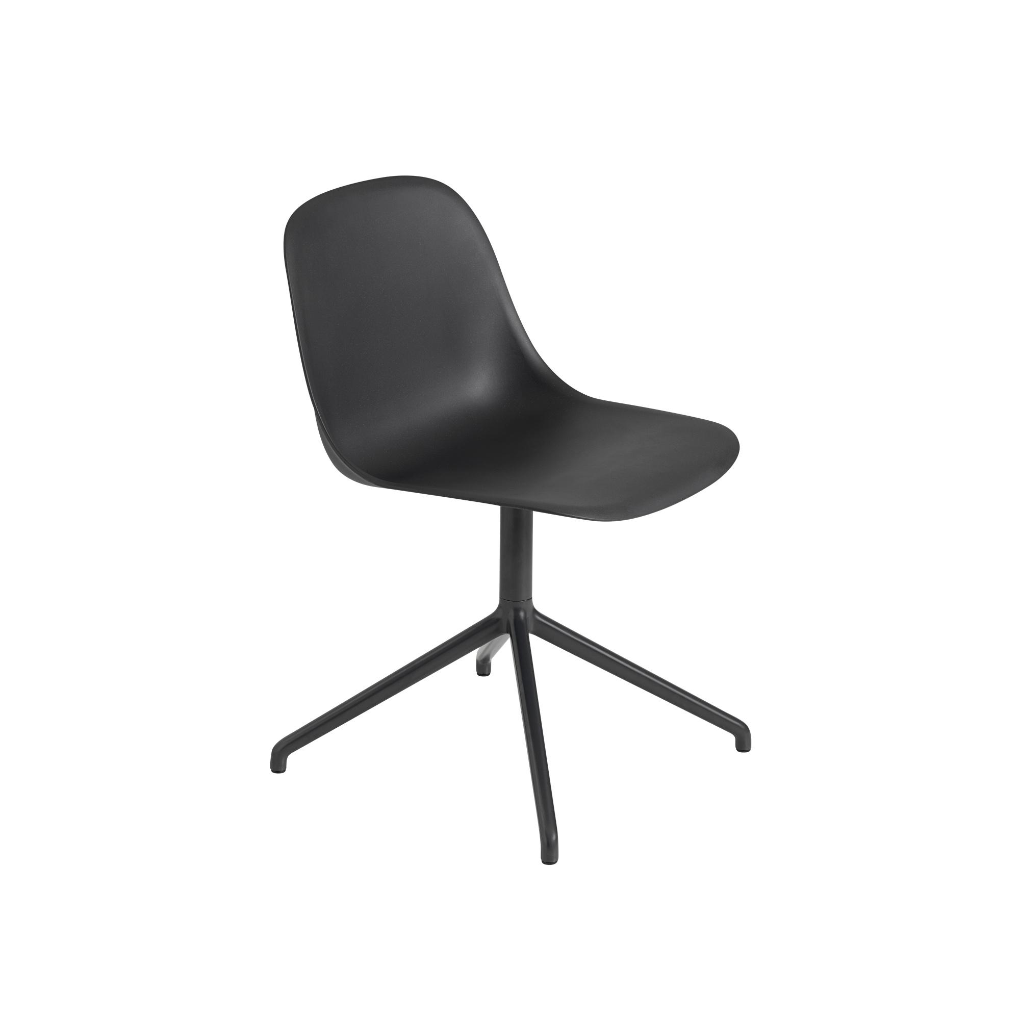 Muuto Fiber Dining Chair w. Swivel Base Black