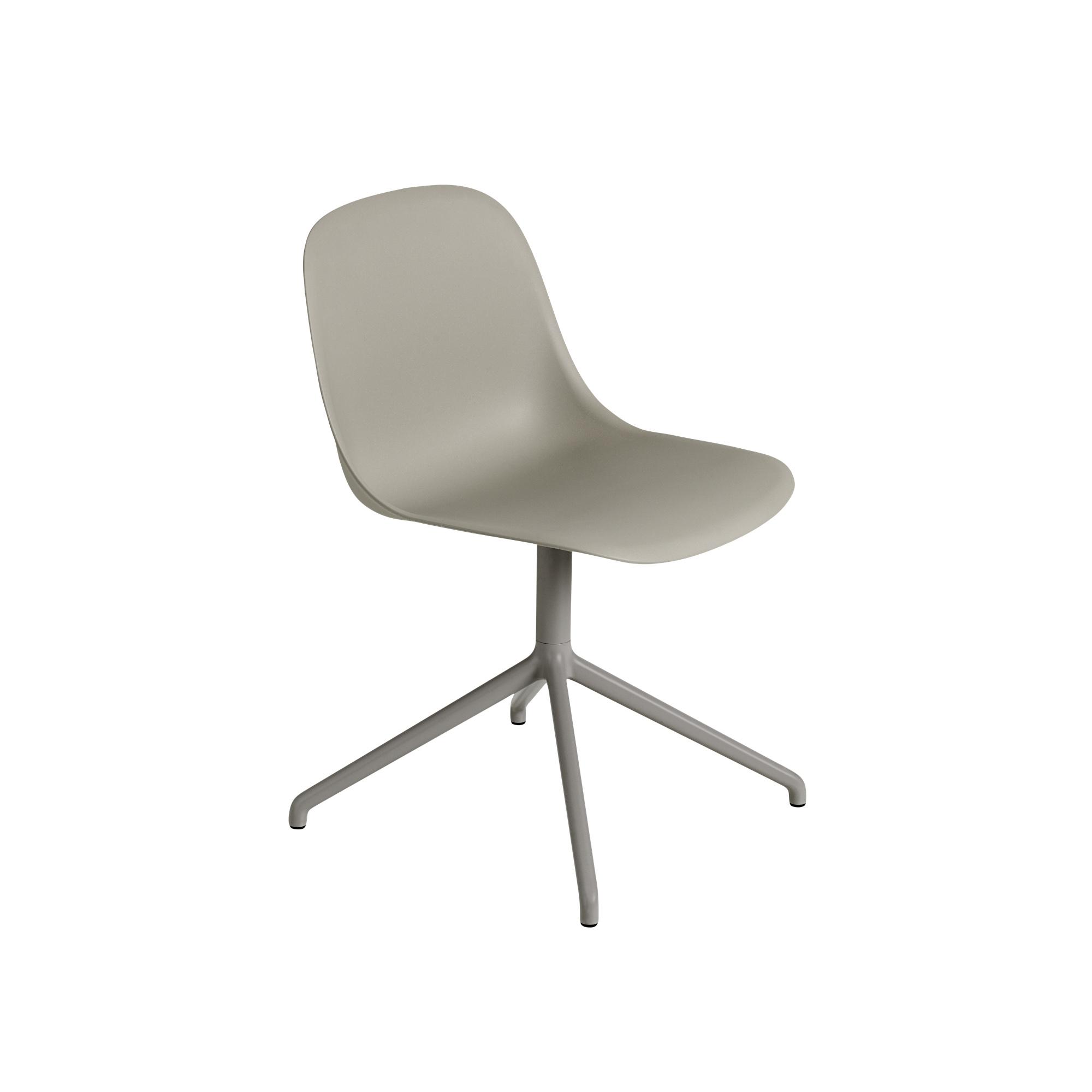 Muuto Fiber Dining Chair w. Swivel Base Gray