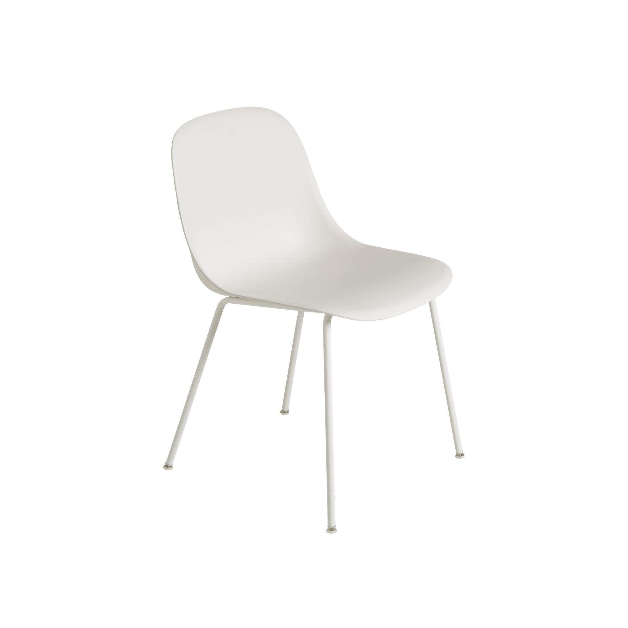 Muuto Fiber Dining Chair w. Tube Base White